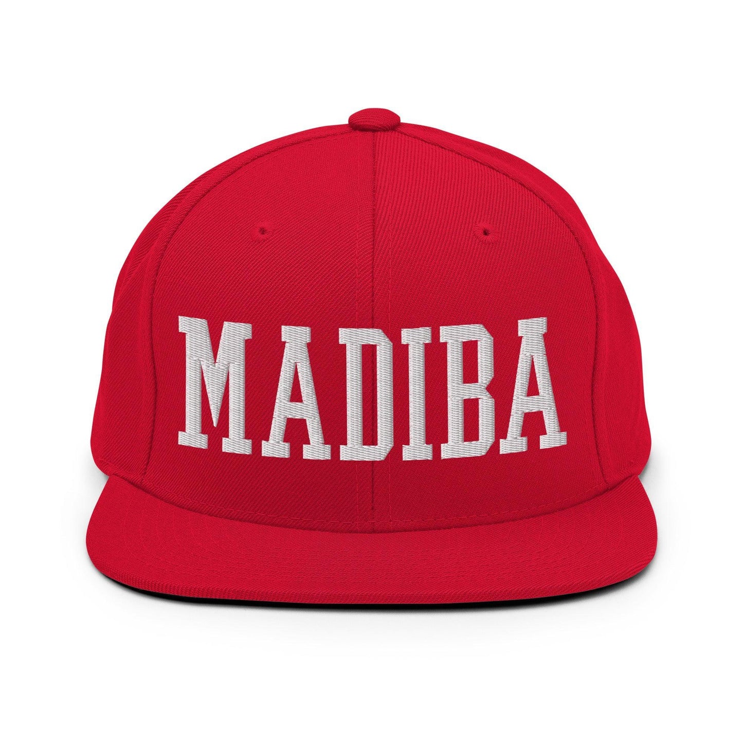 Nelson Mandela Madiba Block Snapback Hat Red