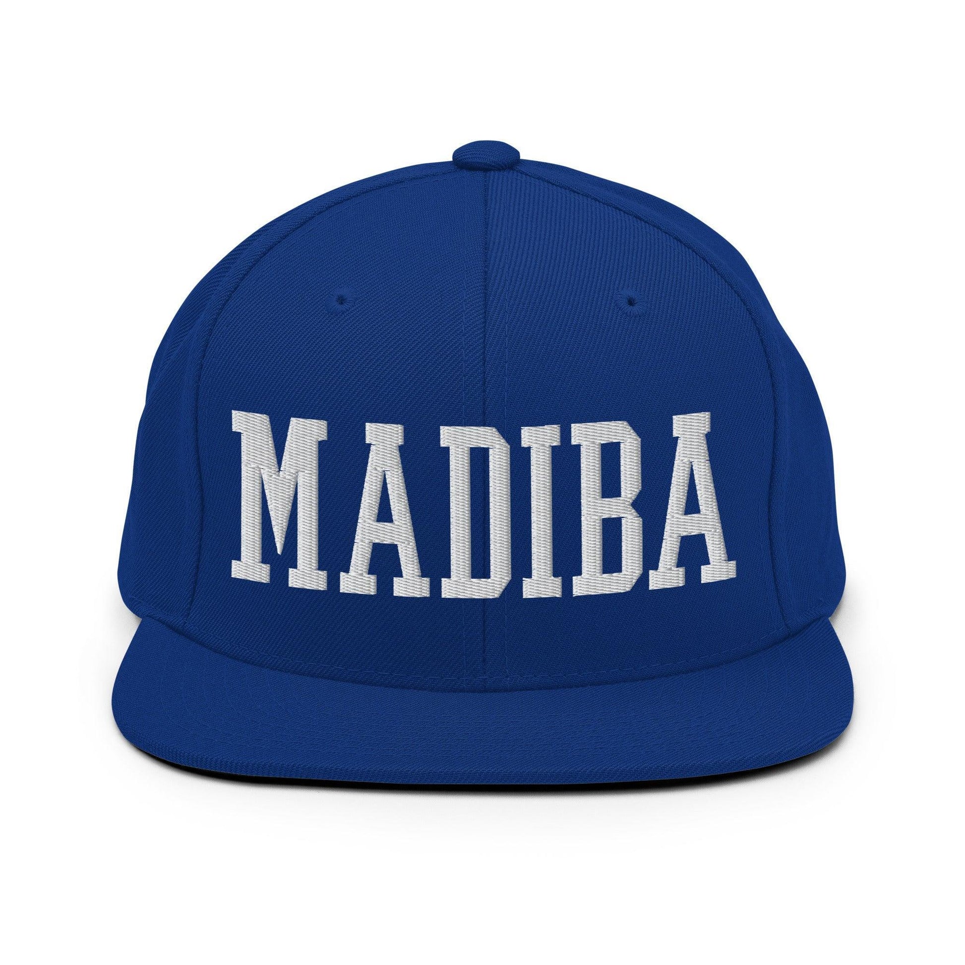 Nelson Mandela Madiba Block Snapback Hat Royal Blue