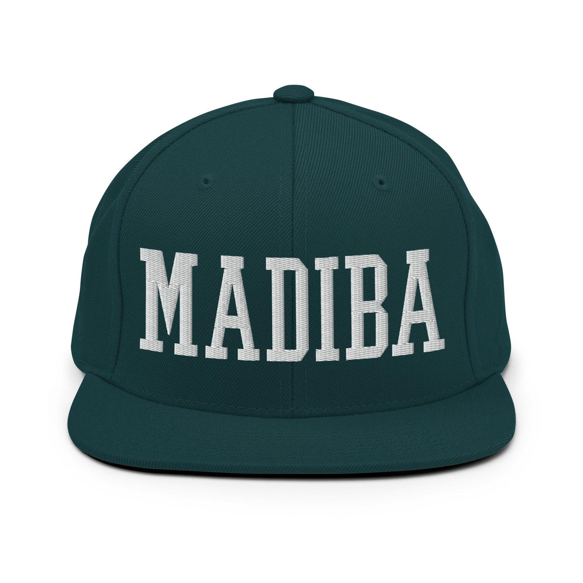 Nelson Mandela Madiba Block Snapback Hat Spruce