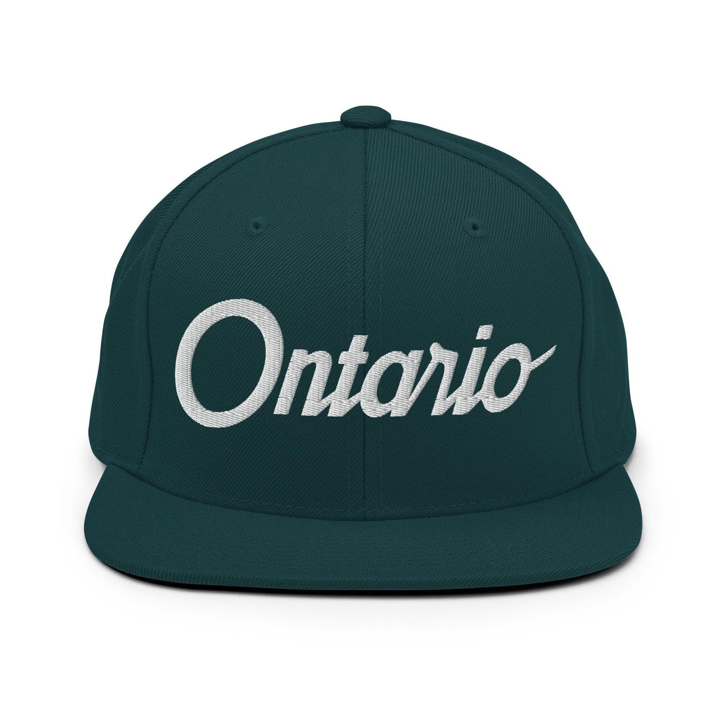 Ontario Script Snapback Hat Spruce
