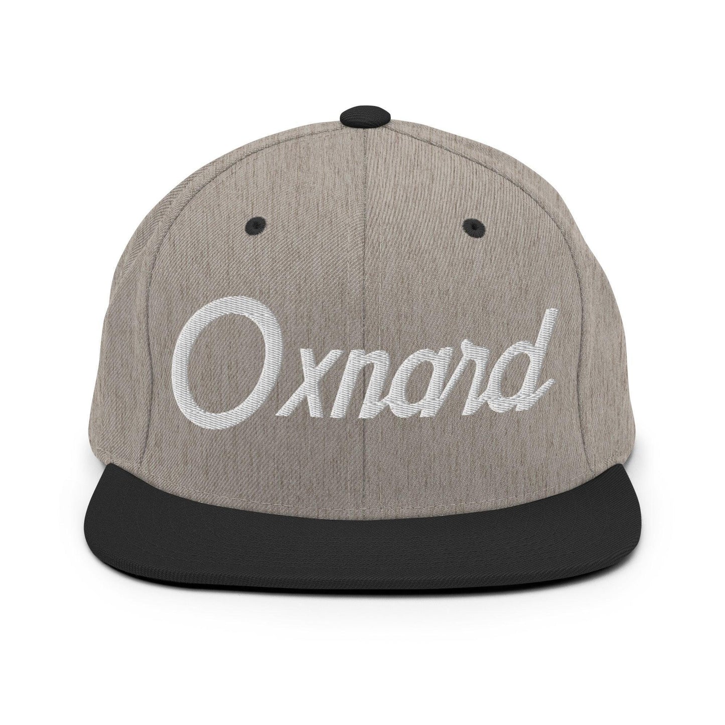 Oxnard Script Snapback Hat Heather/Black