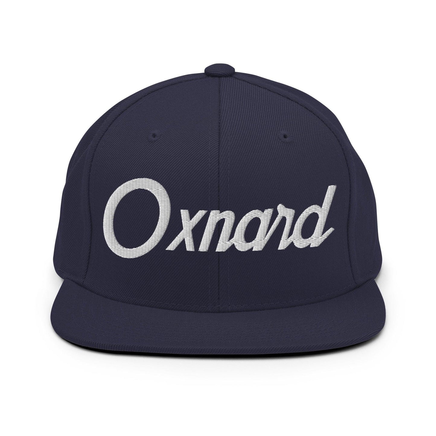 Oxnard Script Snapback Hat Navy