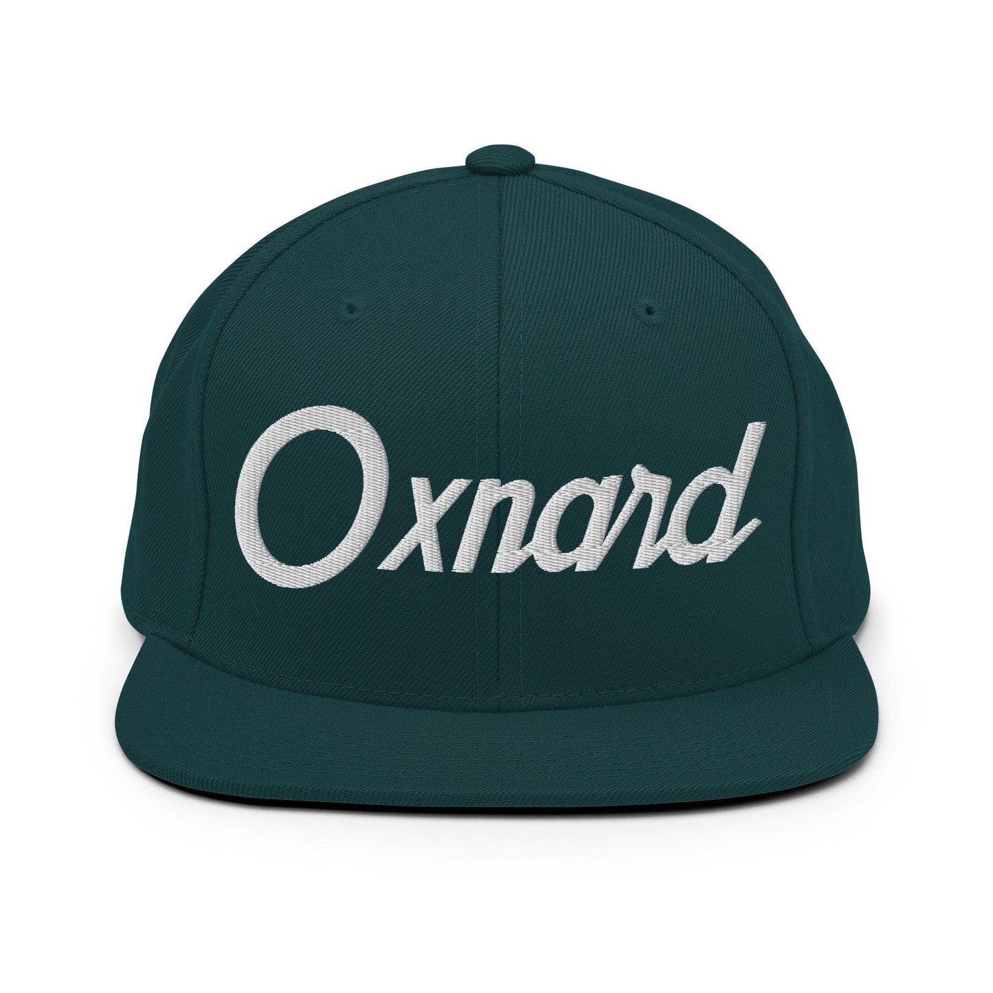 Oxnard Script Snapback Hat Spruce