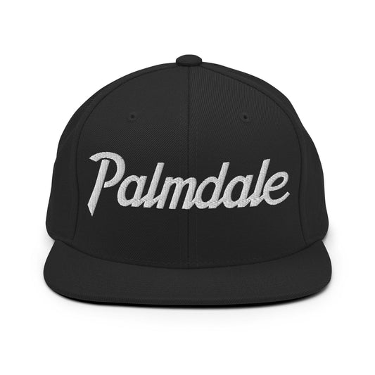 Palmdale Script Snapback Hat Black