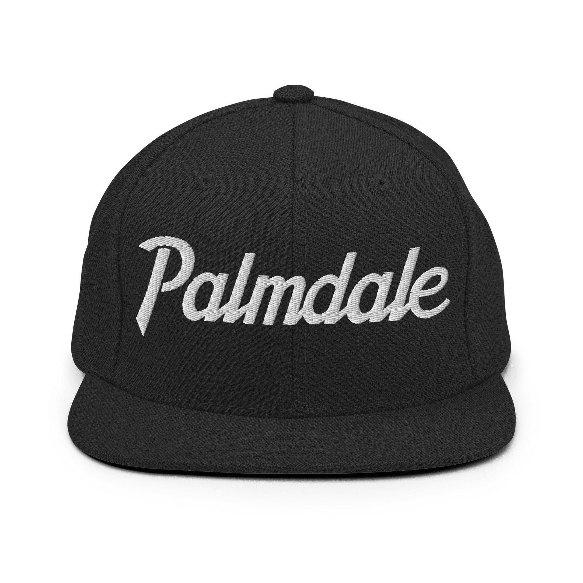 Palmdale Script Snapback Hat Black