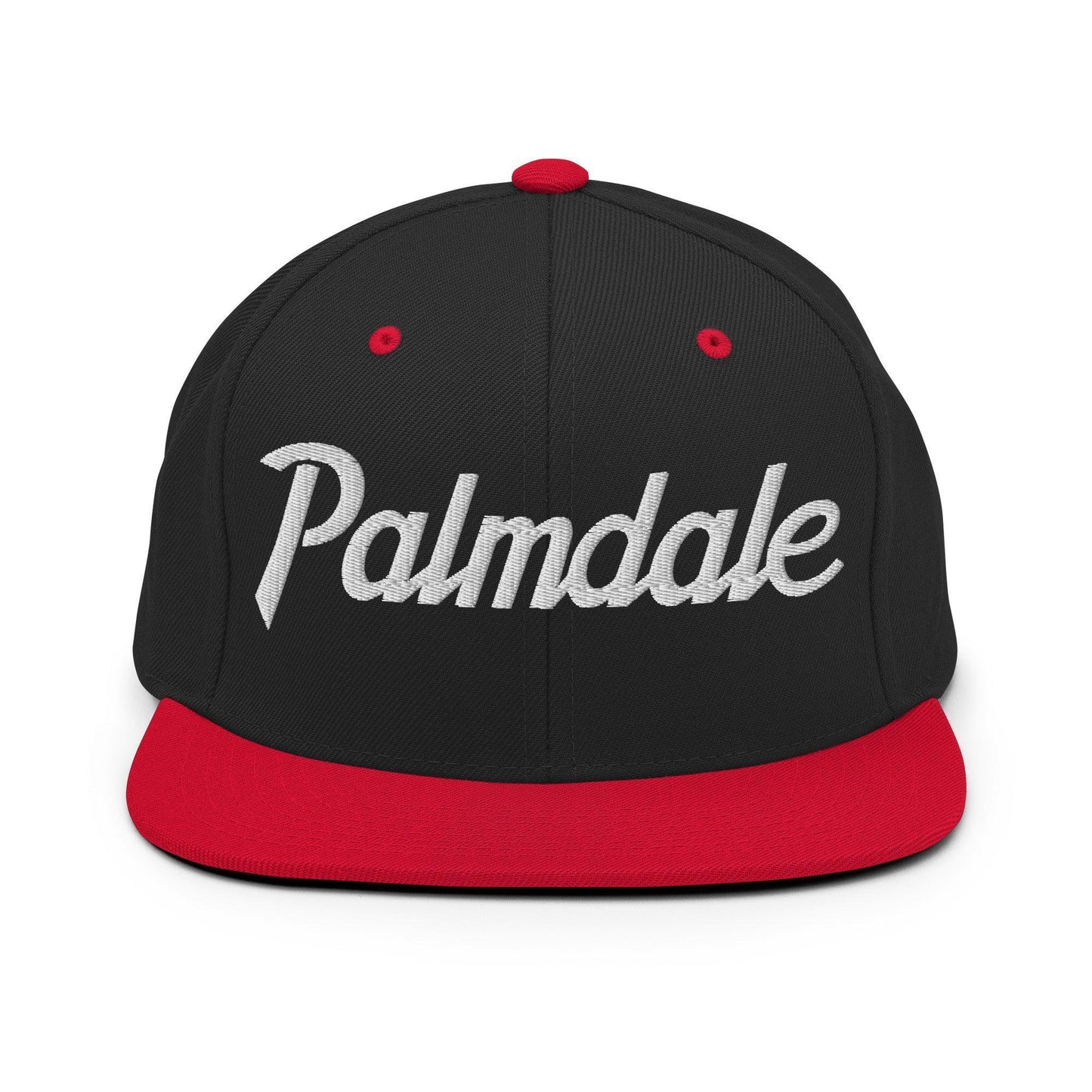 Palmdale Script Snapback Hat Black/ Red