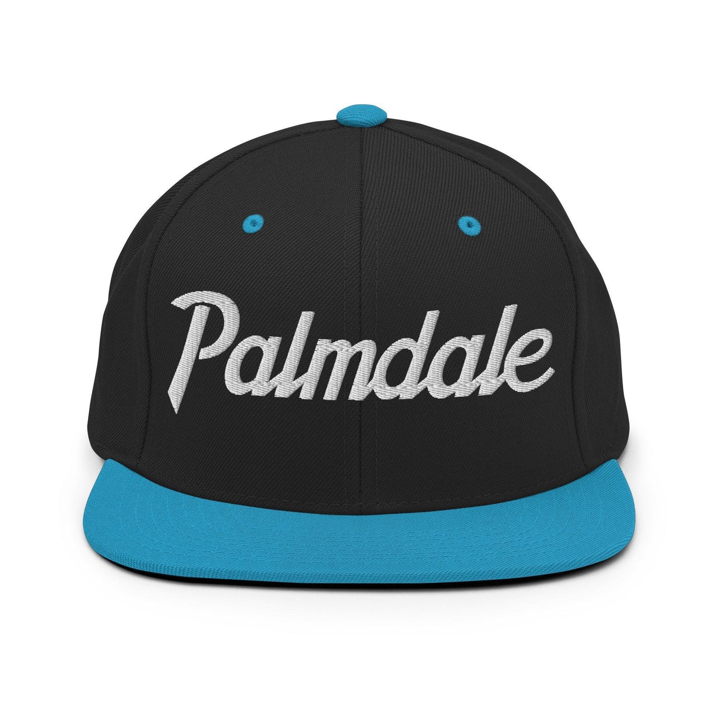 Palmdale Script Snapback Hat Black/ Teal