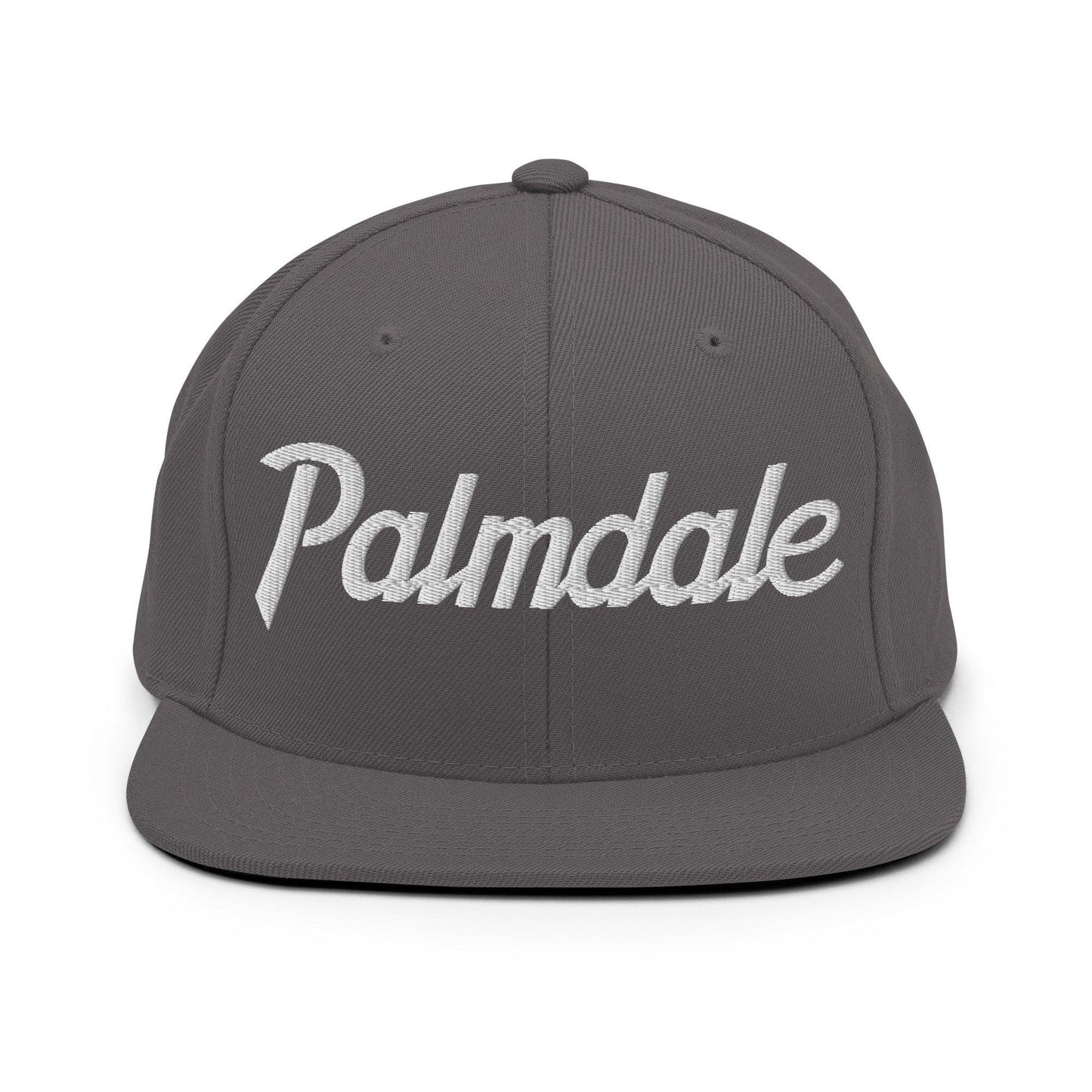 Palmdale Script Snapback Hat Dark Grey