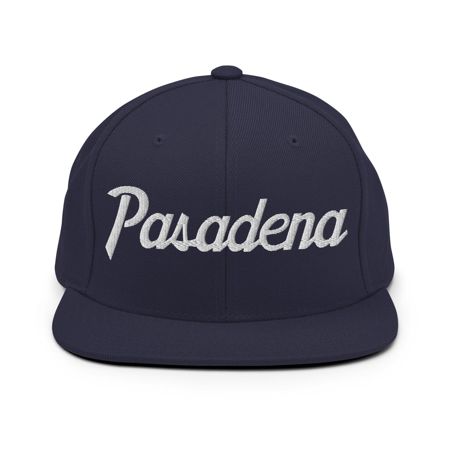 Pasadena Script Snapback Hat Navy