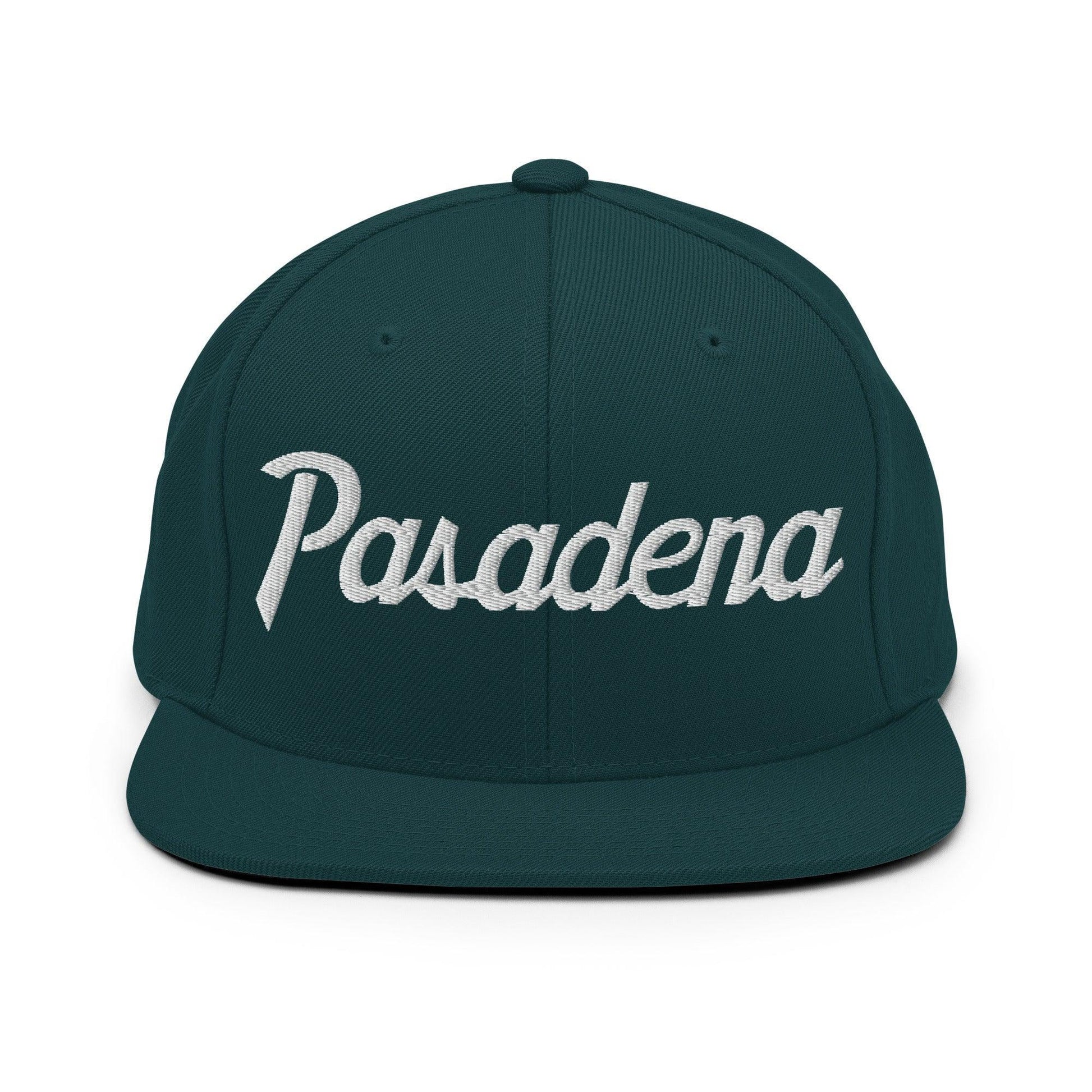 Pasadena Script Snapback Hat Spruce