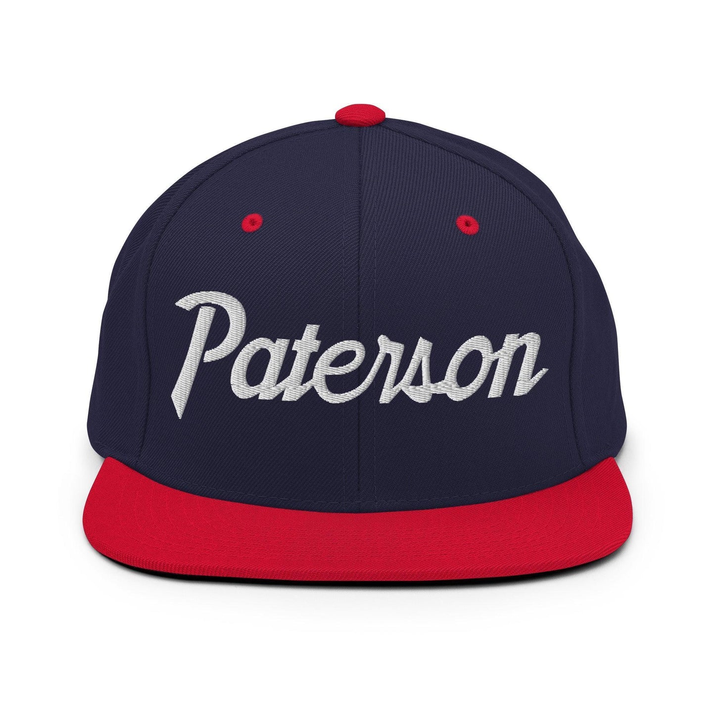 Paterson Script Snapback Hat Navy/ Red