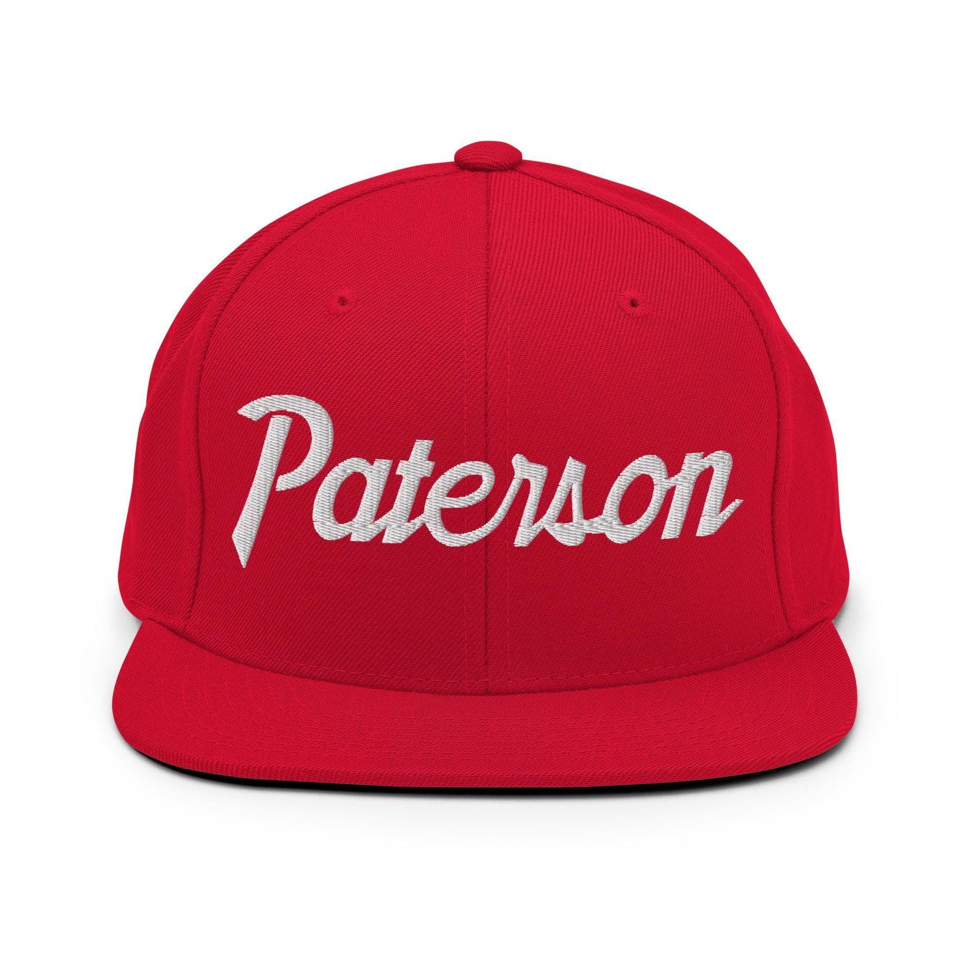 Paterson Script Snapback Hat Red