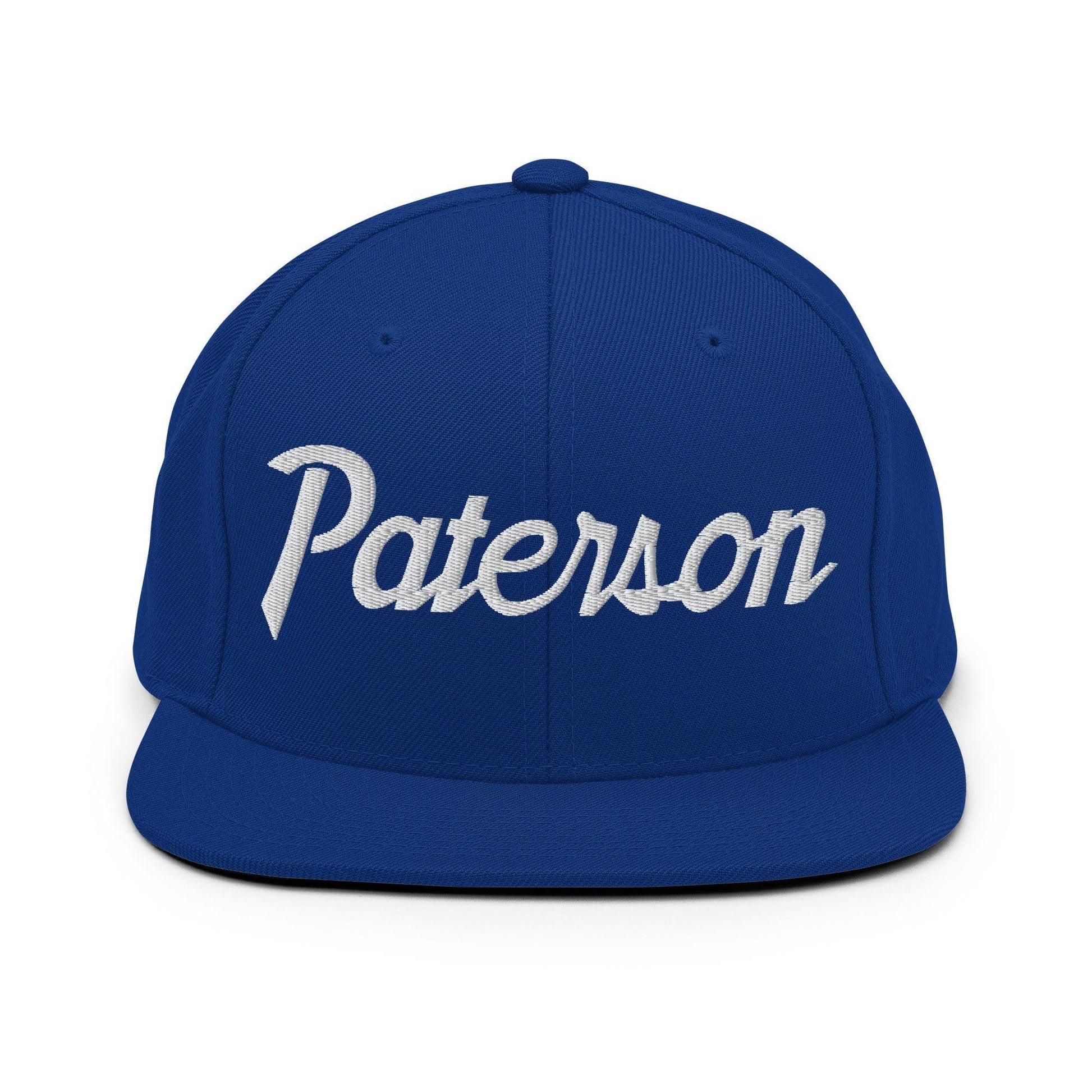 Paterson Script Snapback Hat Royal Blue