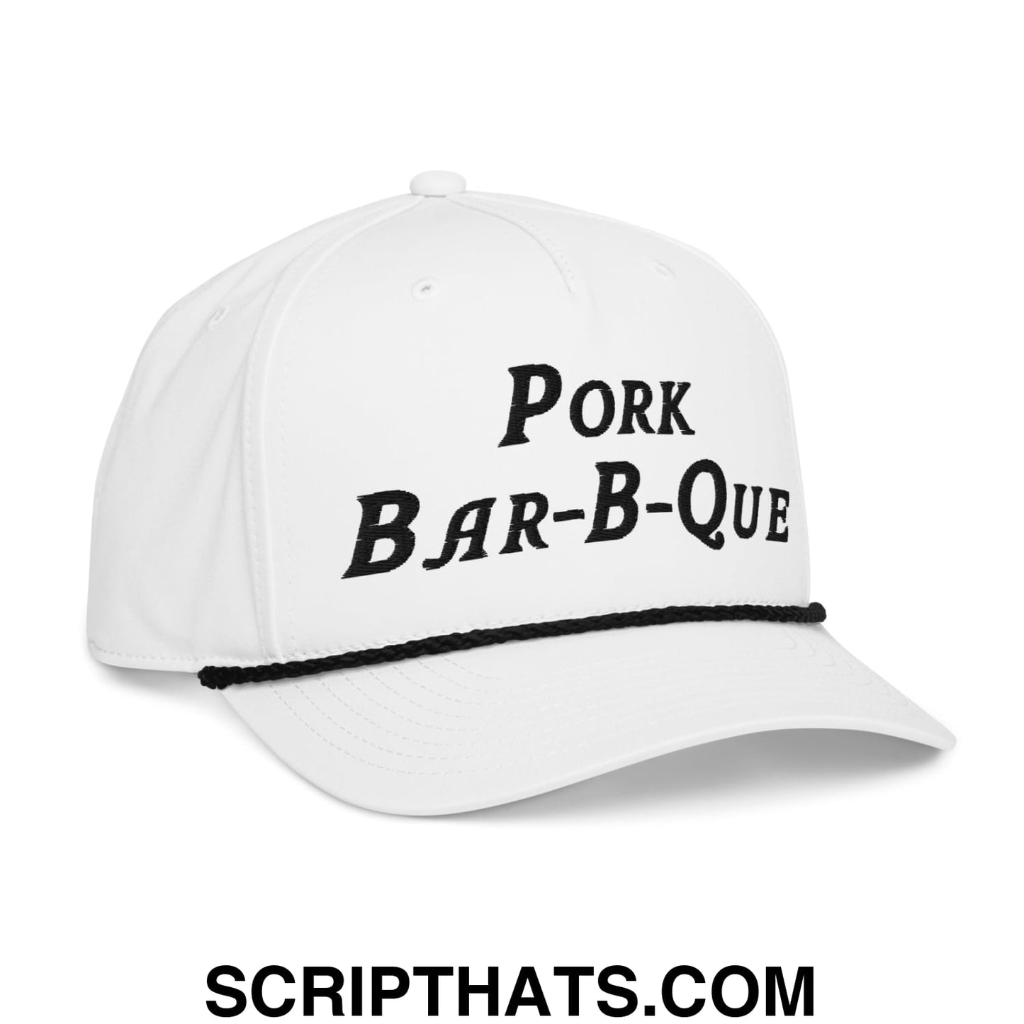Pork Bar-B-Que Embroidered Golf Rope Hat Default Title