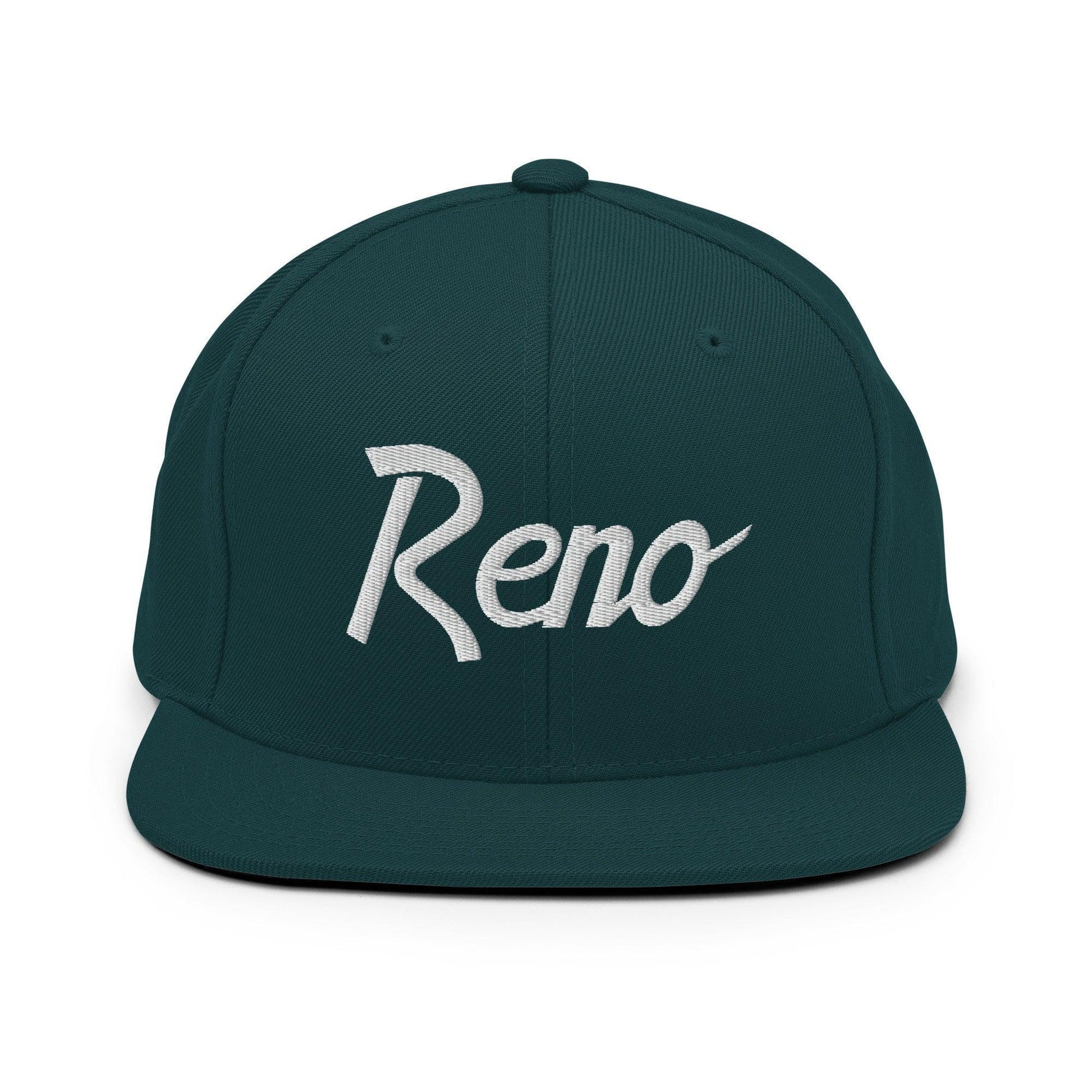 Reno Script Snapback Hat Spruce