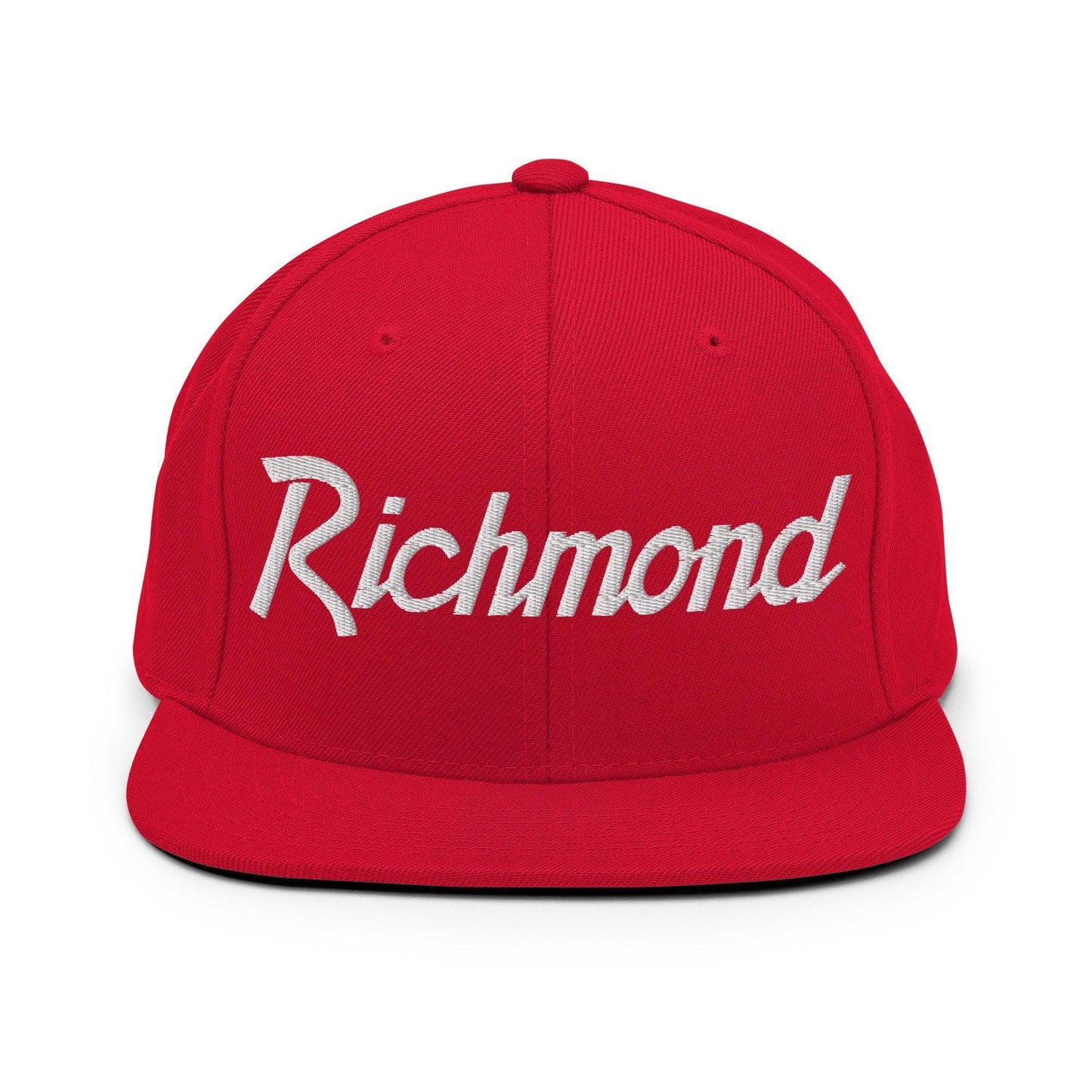 Richmond Script Snapback Hat Red