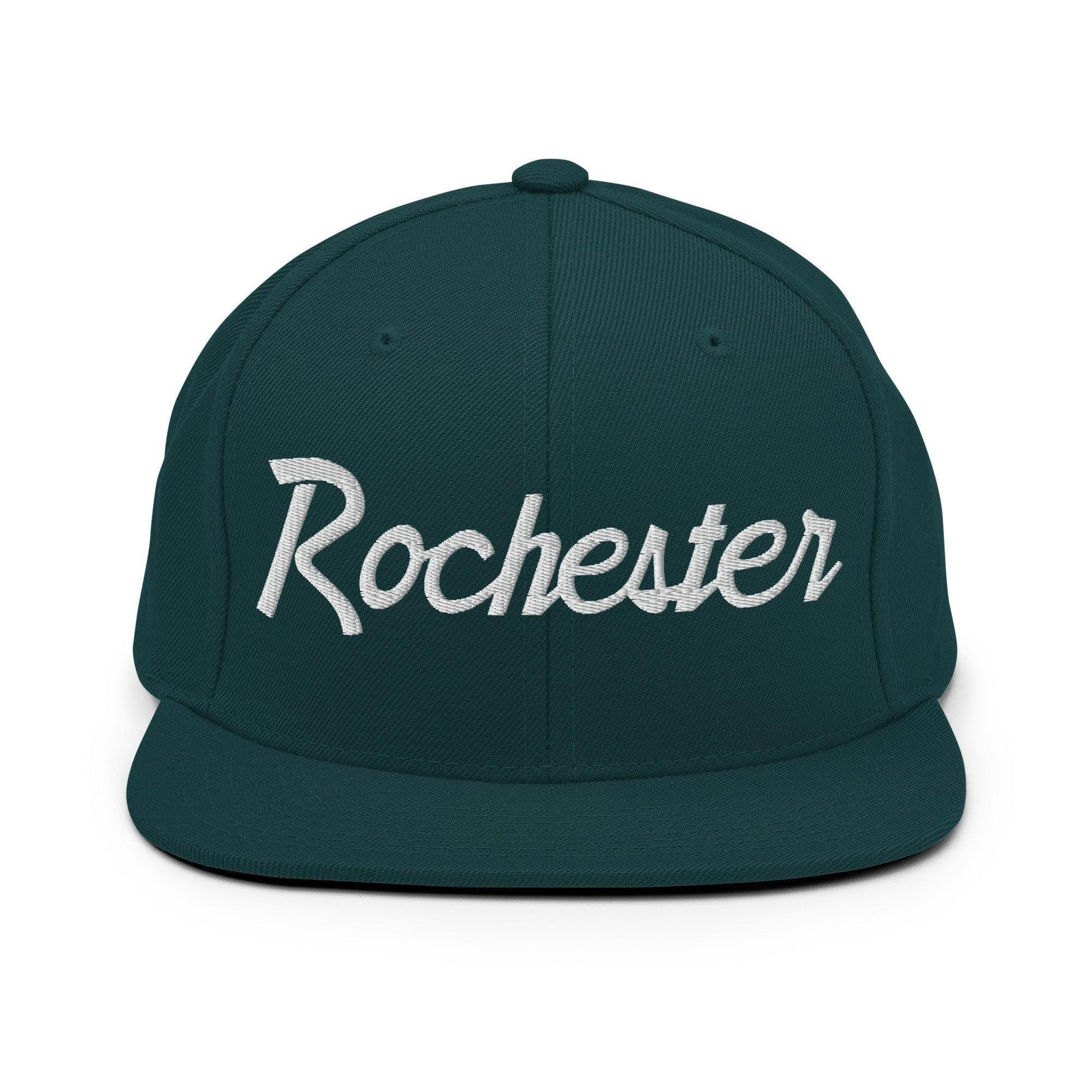 Rochester Script Snapback Hat Spruce