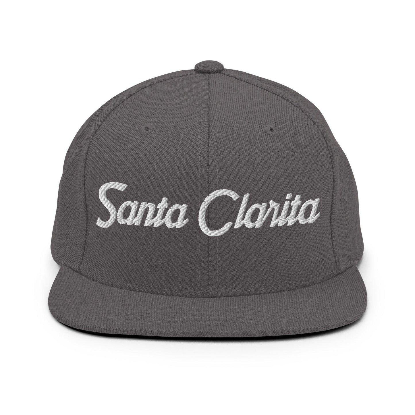 Santa Clarita Script Snapback Hat Dark Grey