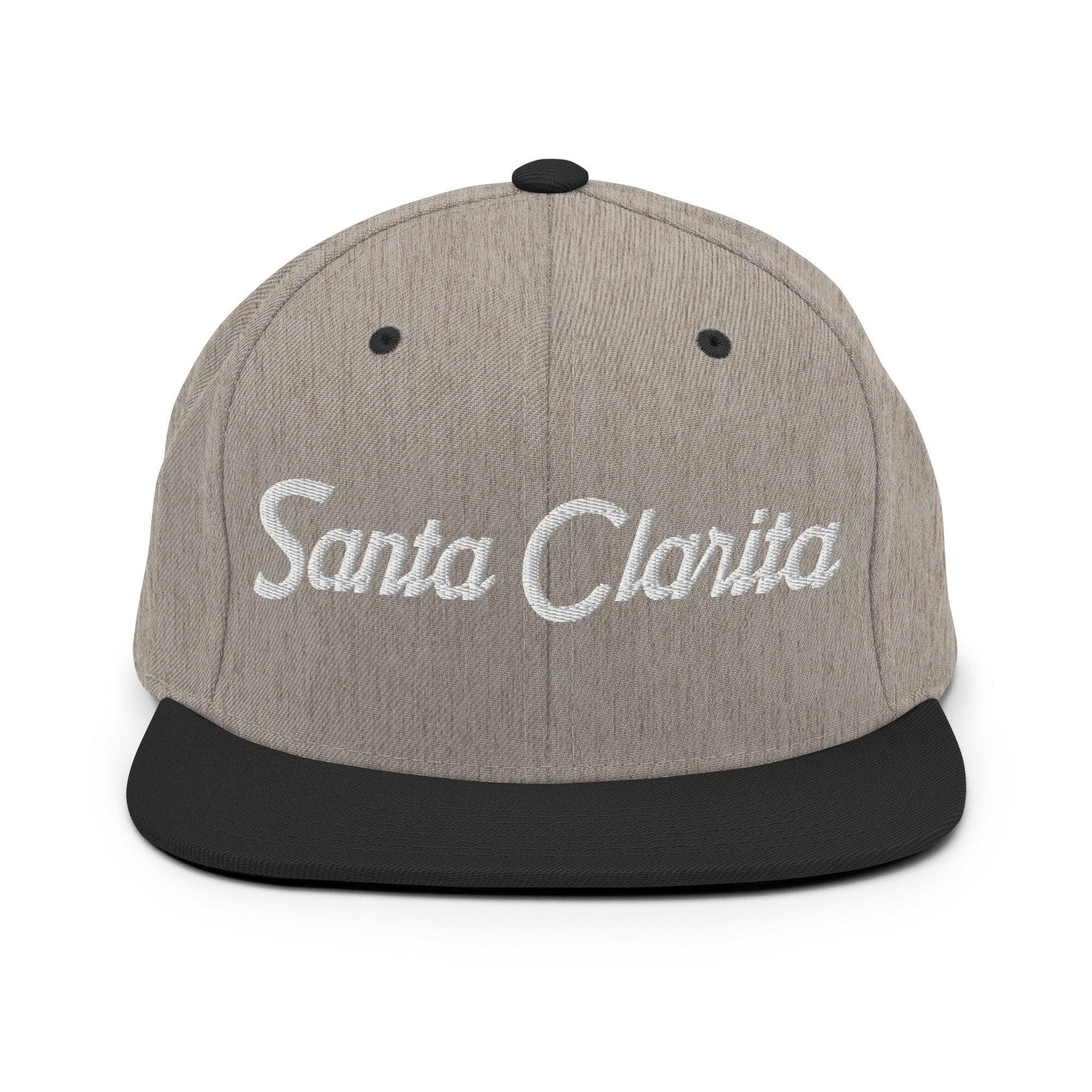 Santa Clarita Script Snapback Hat Heather/Black
