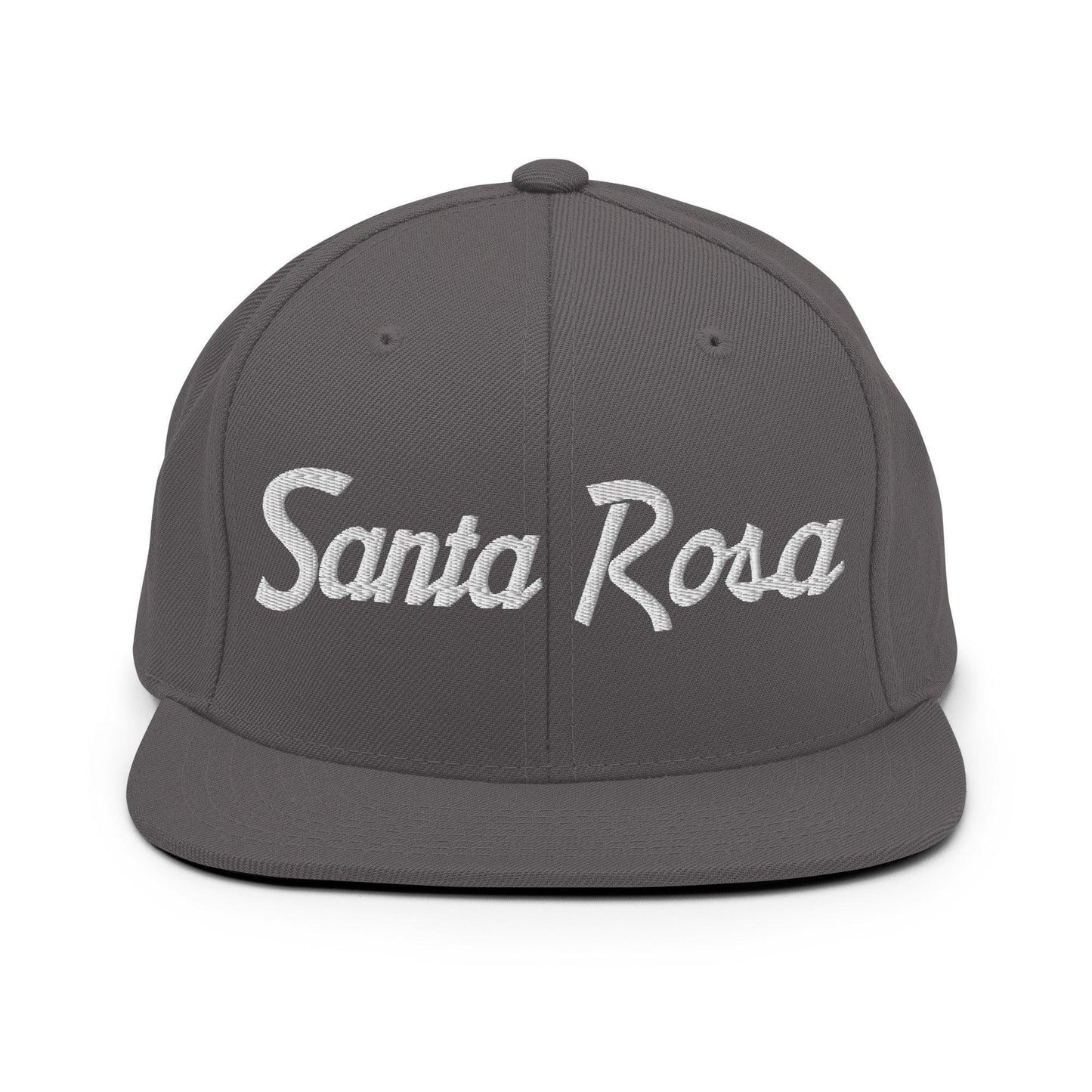 Santa Rosa Script Snapback Hat Dark Grey
