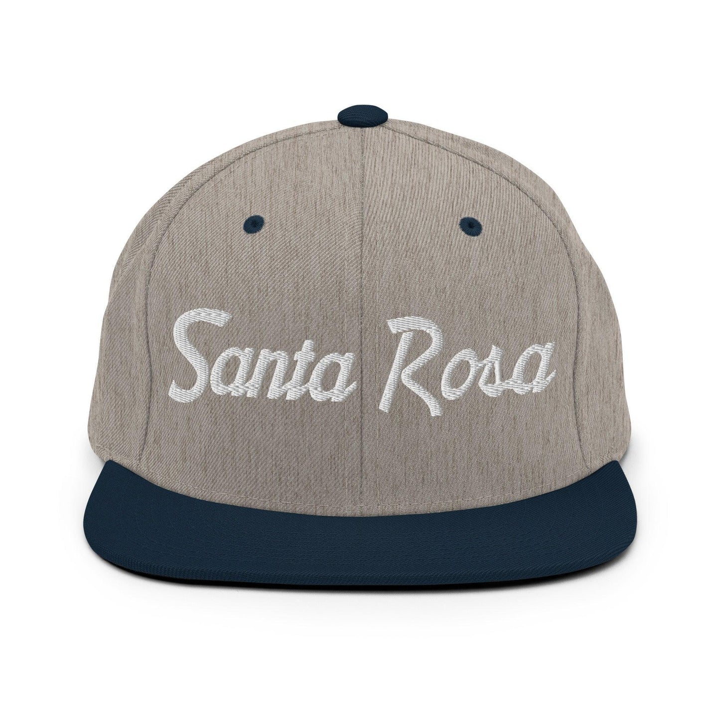 Santa Rosa Script Snapback Hat Heather Grey/ Navy