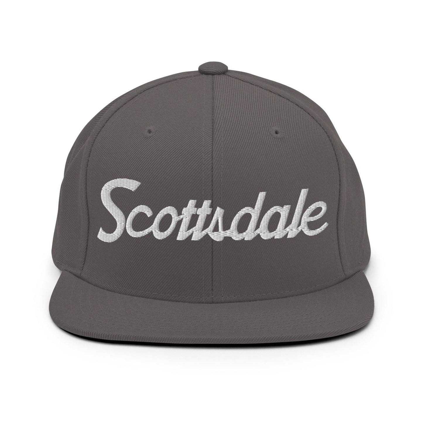 Scottsdale Script Snapback Hat Dark Grey