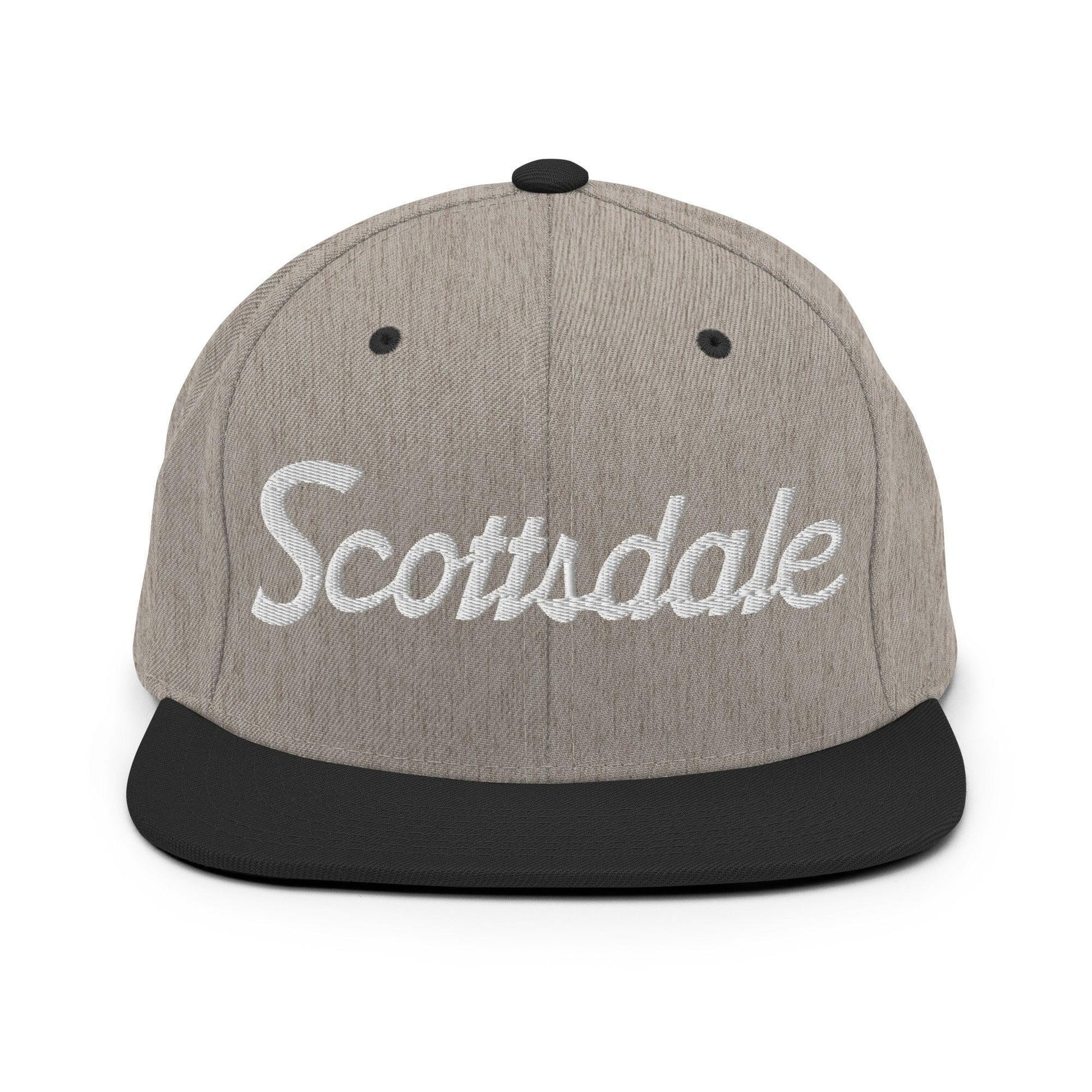 Scottsdale Script Snapback Hat Heather/Black