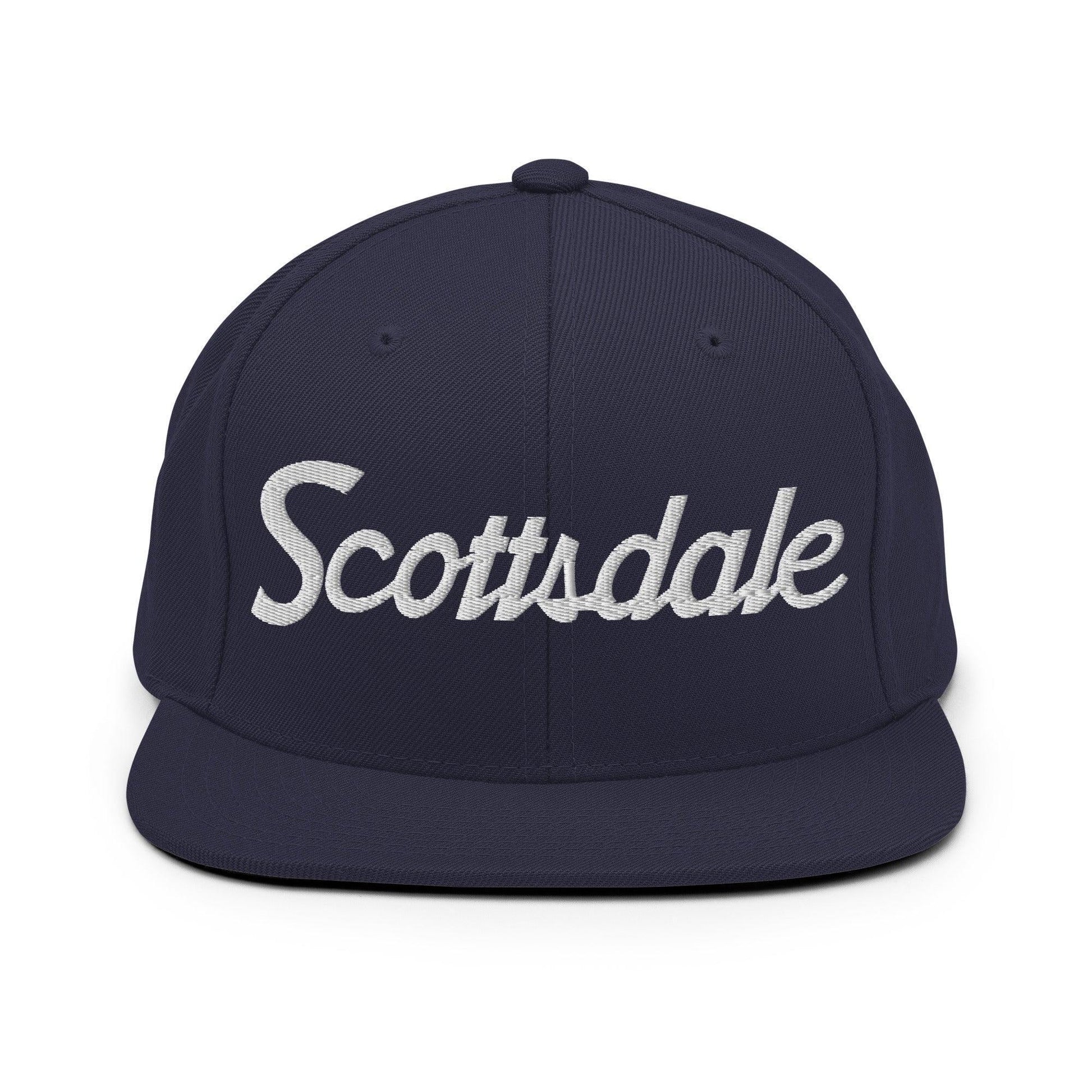 Scottsdale Script Snapback Hat Navy