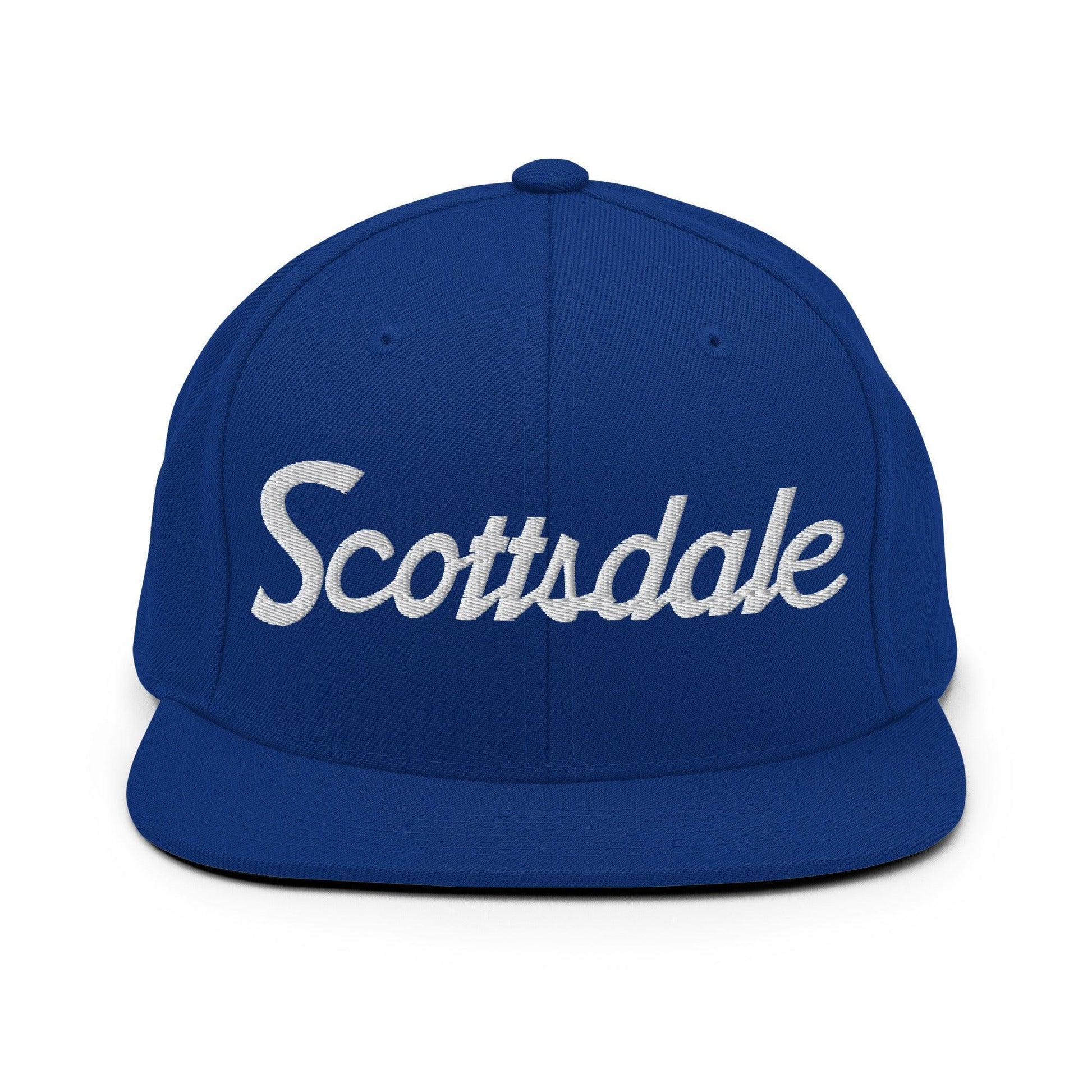 Scottsdale Script Snapback Hat Royal Blue