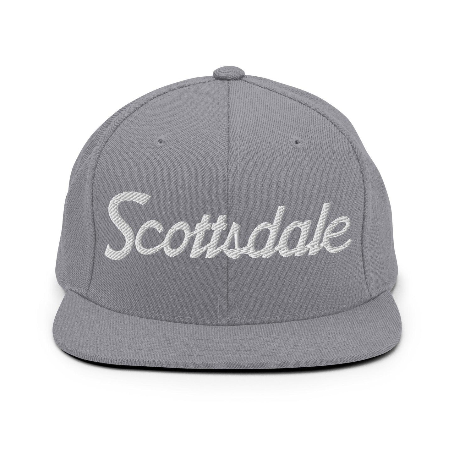 Scottsdale Script Snapback Hat Silver