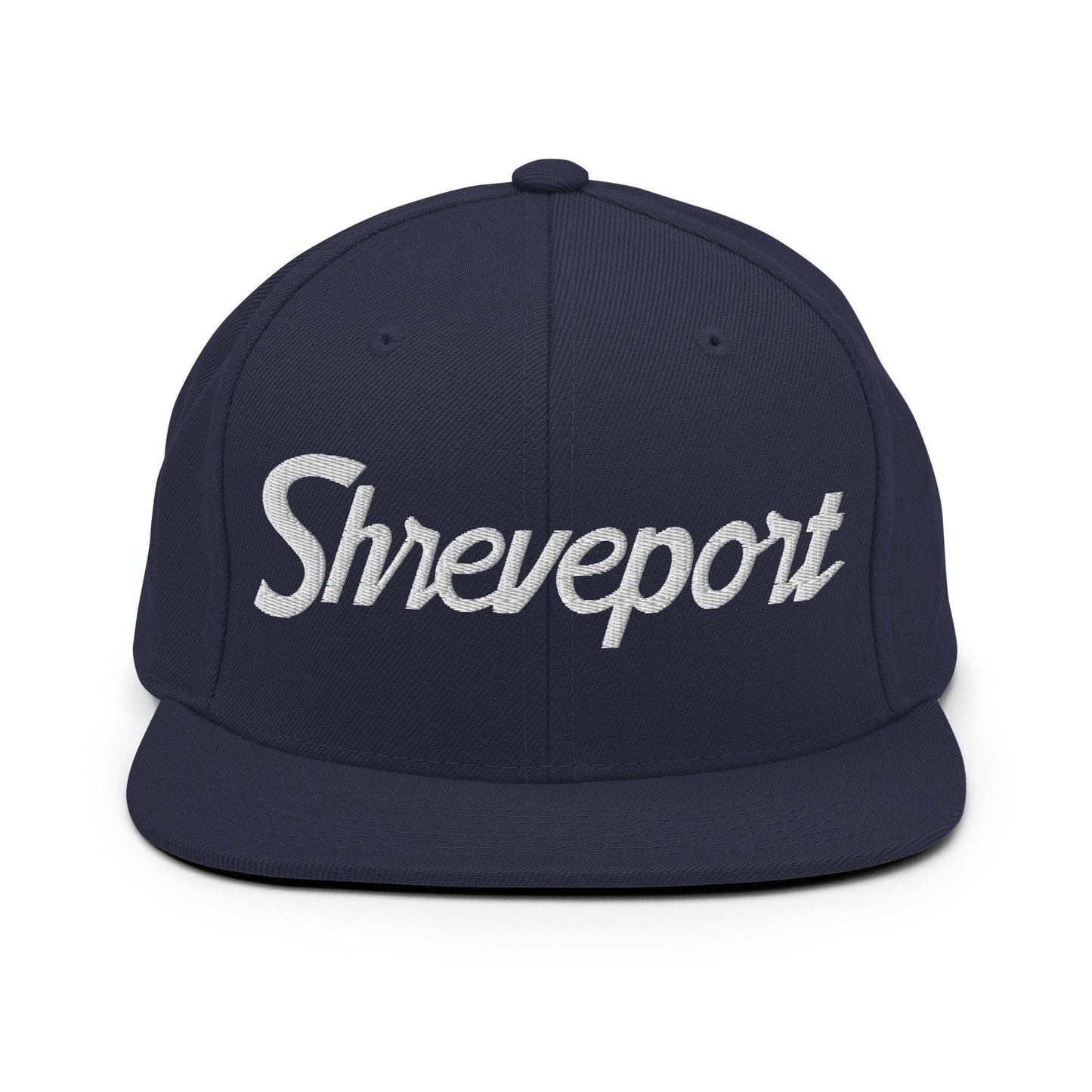 Shreveport Script Snapback Hat Navy