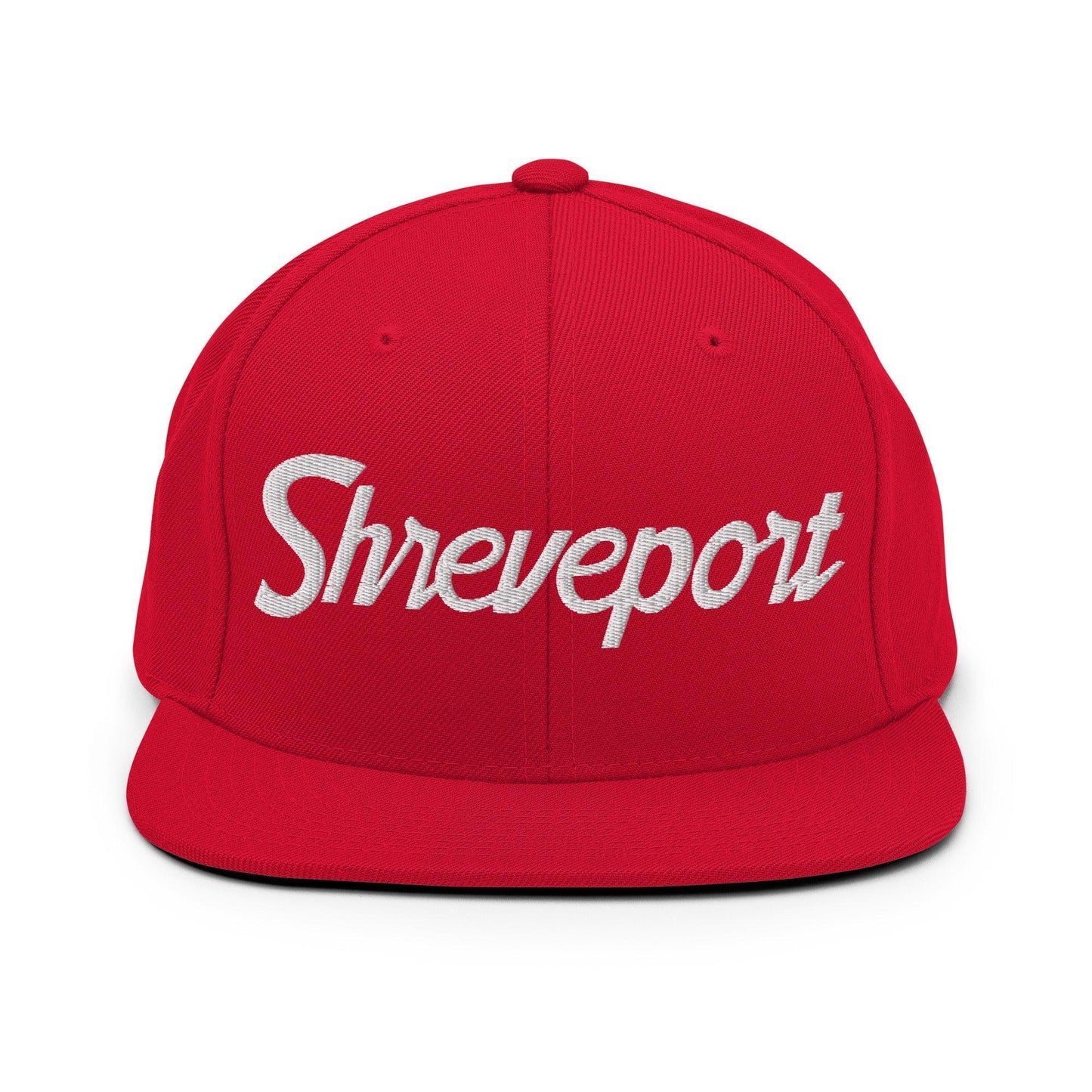 Shreveport Script Snapback Hat Red