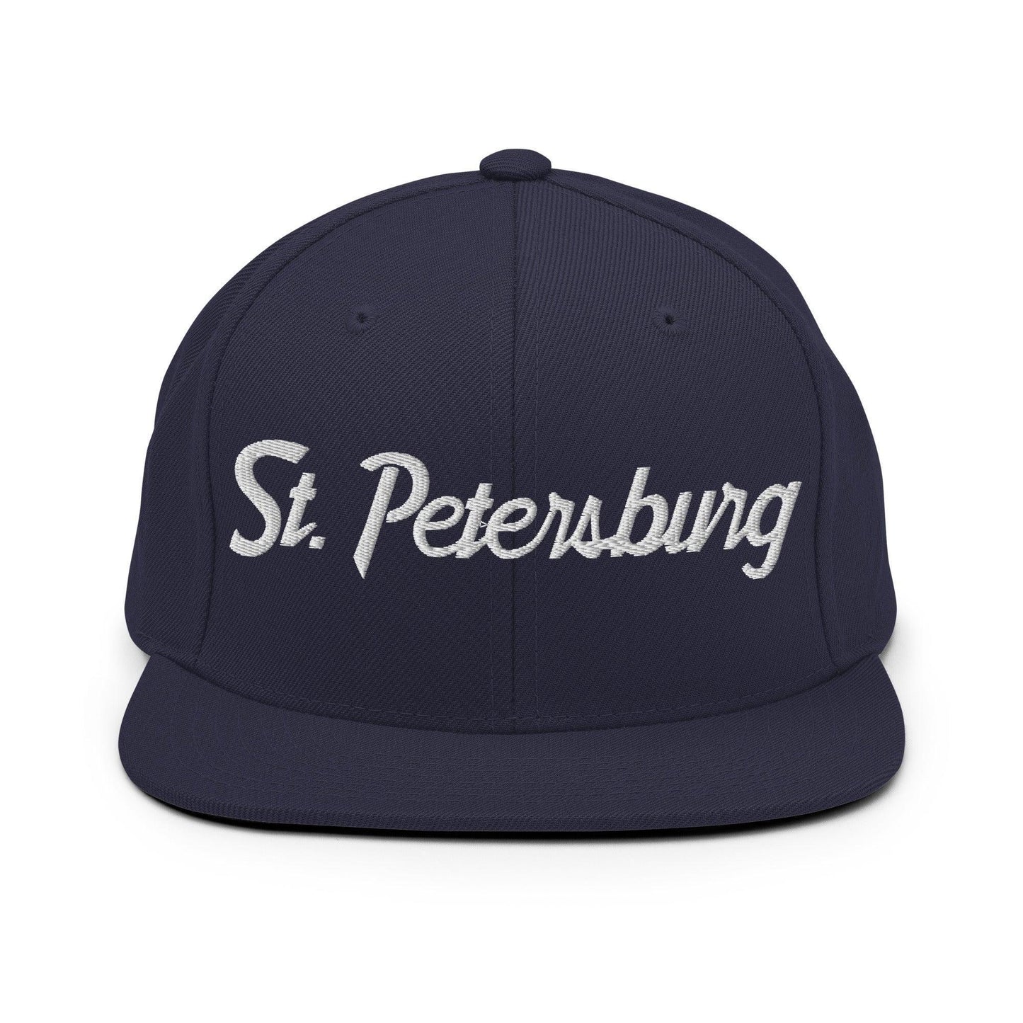 St. Petersburg Script Snapback Hat Navy