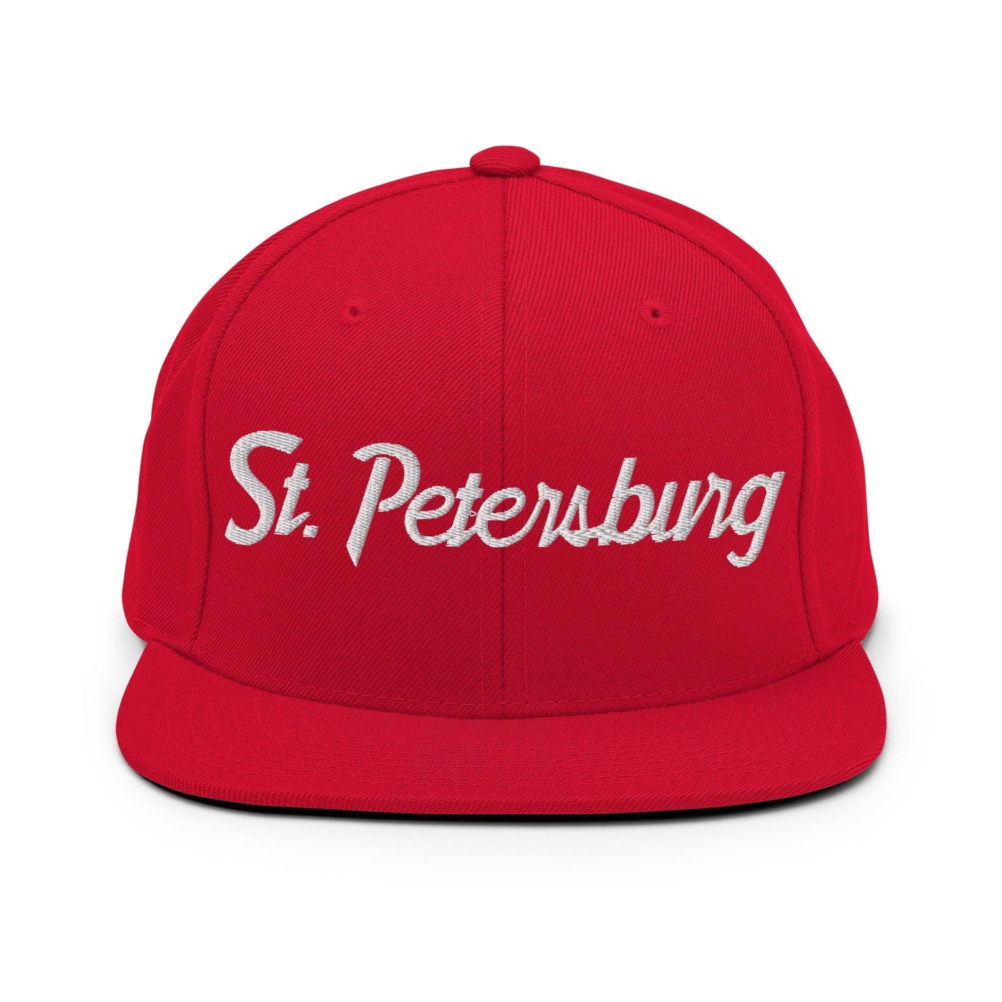 St. Petersburg Script Snapback Hat Red