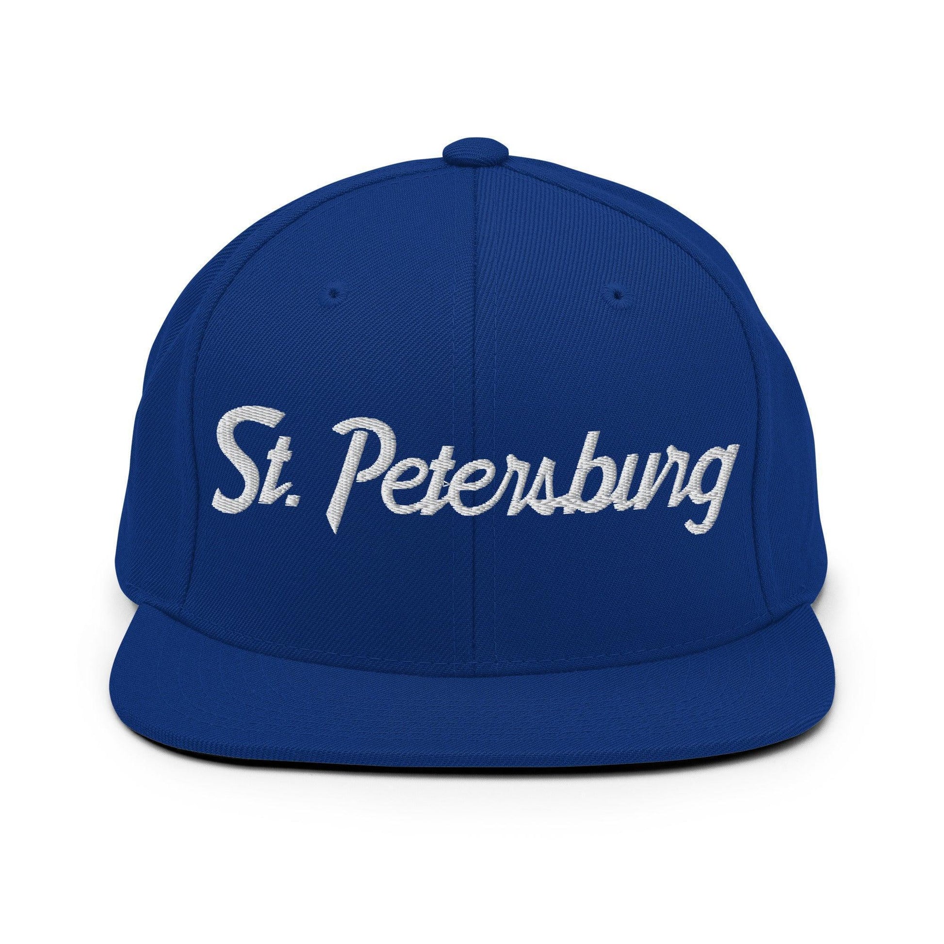 St. Petersburg Script Snapback Hat Royal Blue