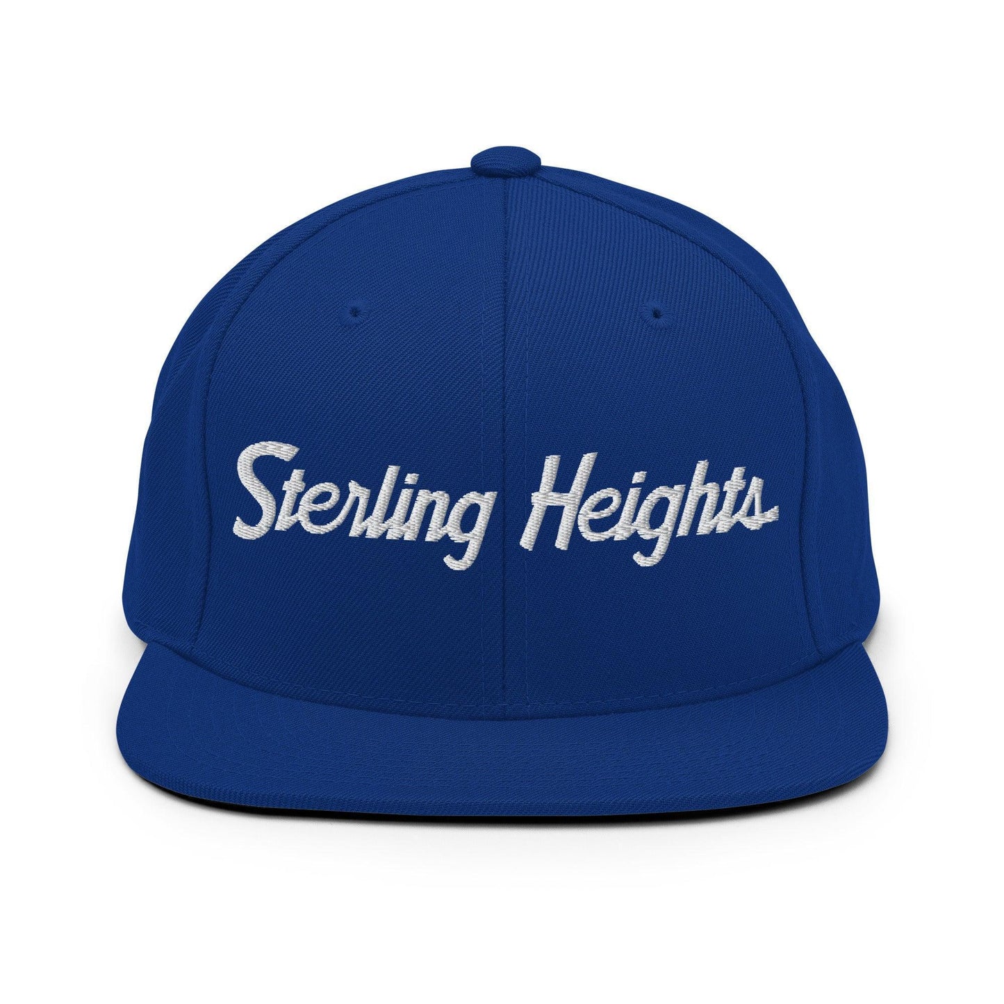 Sterling Heights Script Snapback Hat Royal Blue