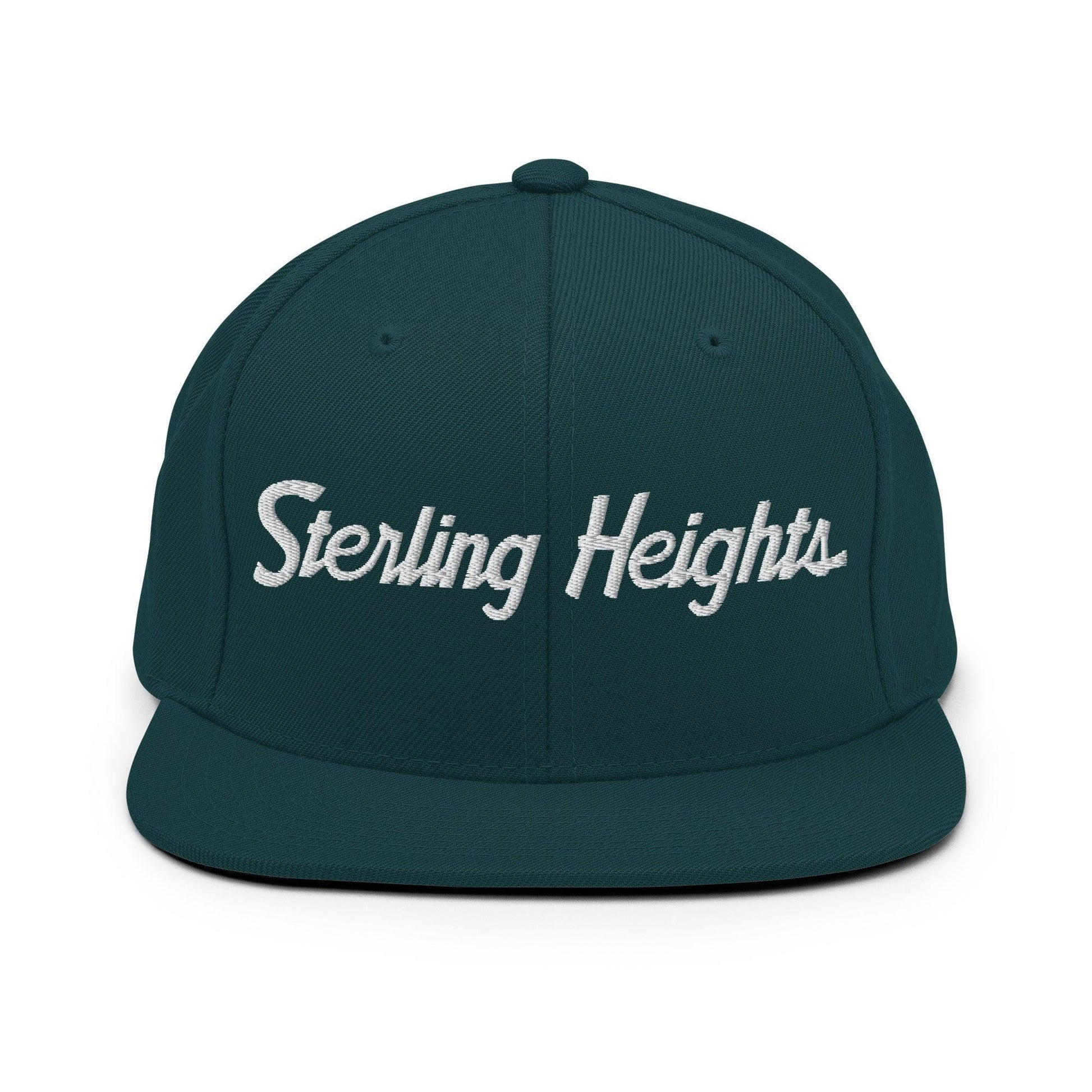 Sterling Heights Script Snapback Hat Spruce