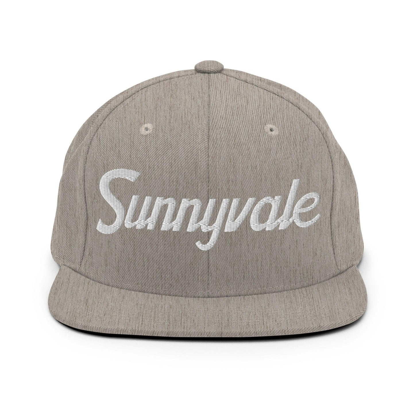 Sunnyvale Script Snapback Hat Heather Grey
