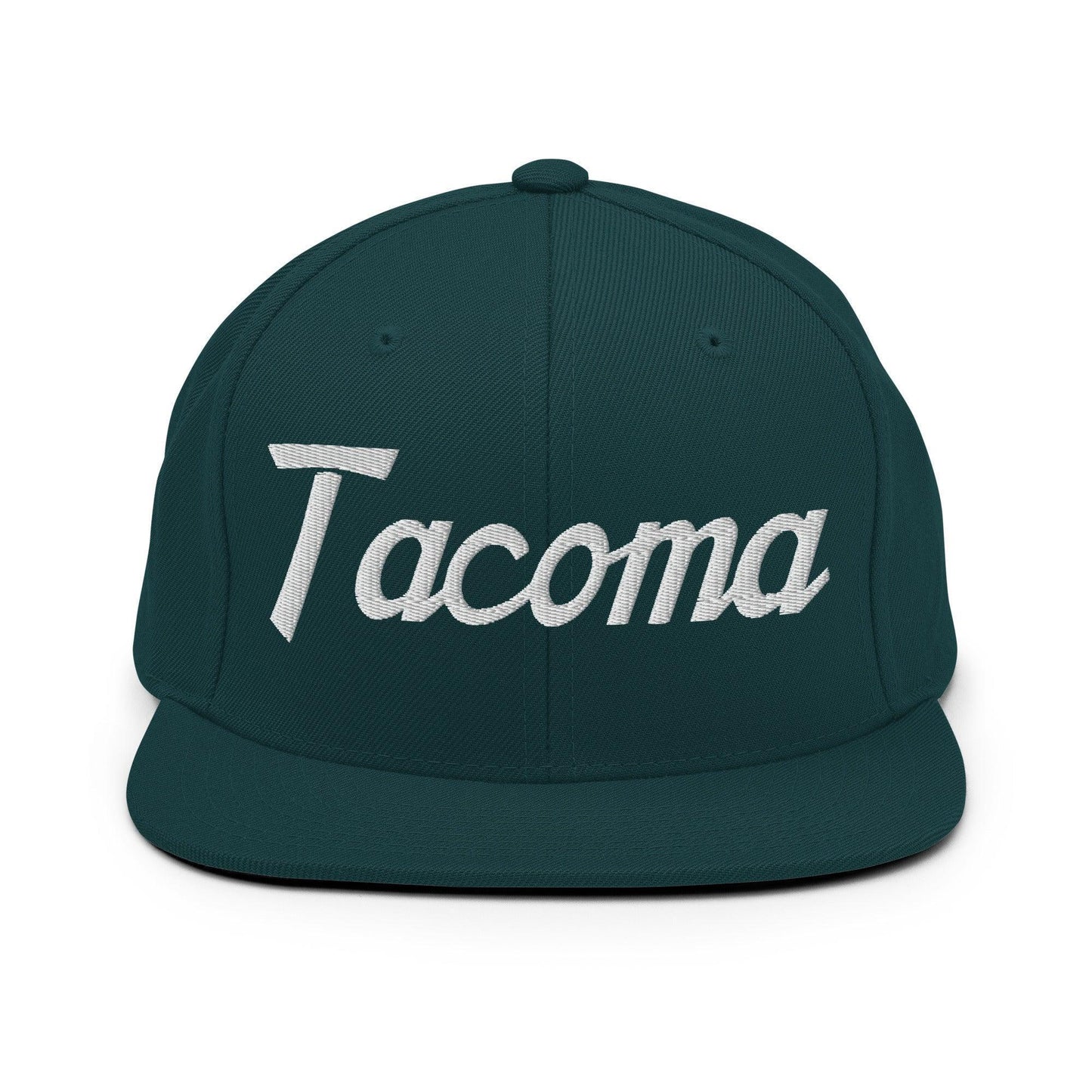 Tacoma Script Snapback Hat Spruce