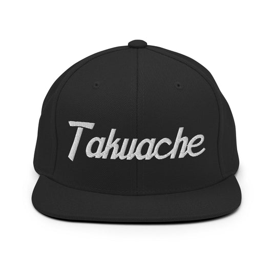 Takuache II Script Snapback Hat Black