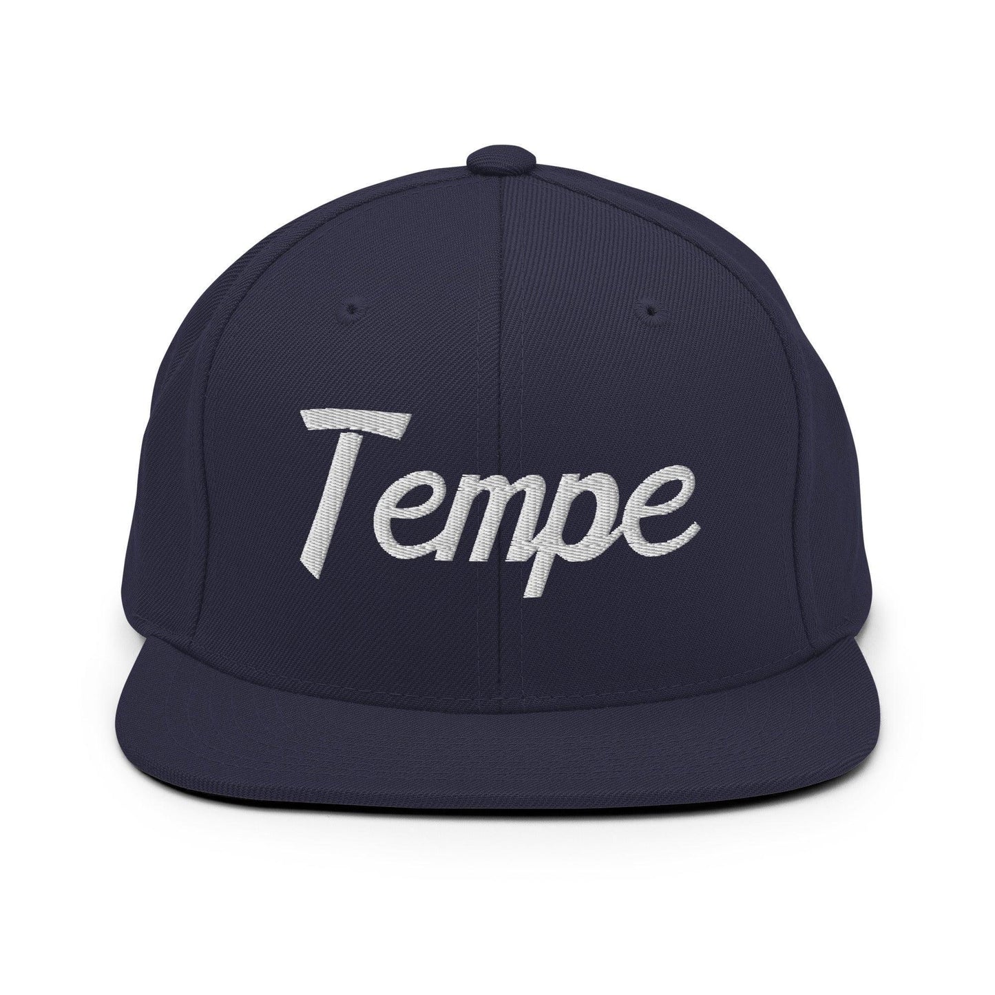 Tempe Script Snapback Hat Navy