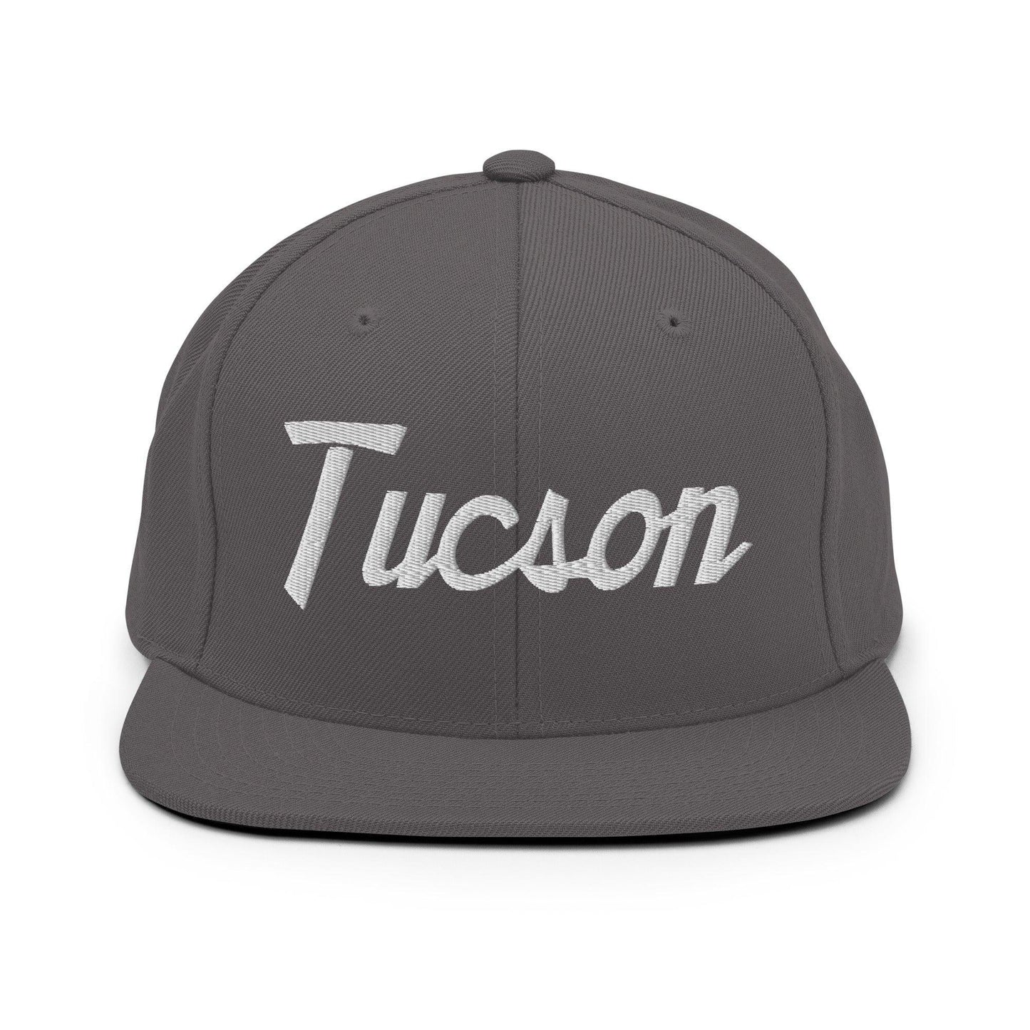 Tucson Script Snapback Hat Dark Grey