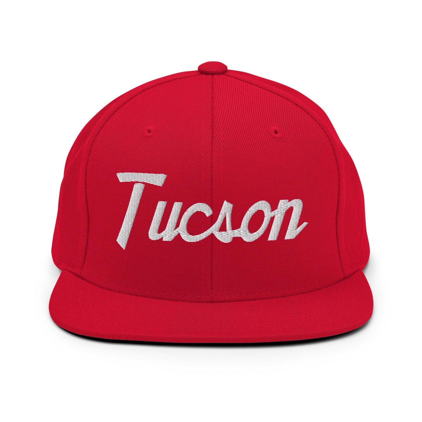 Tucson Script Snapback Hat Red