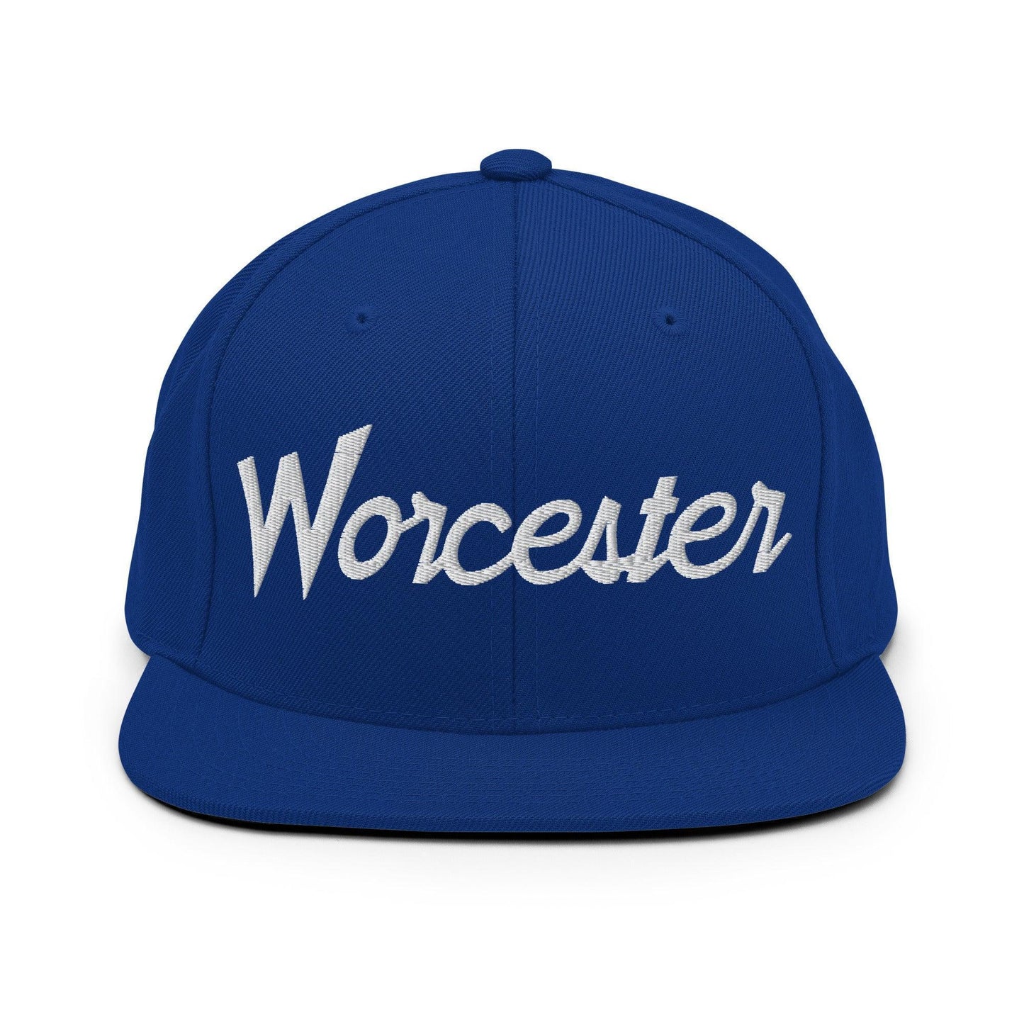 Worcester Script Snapback Hat Royal Blue