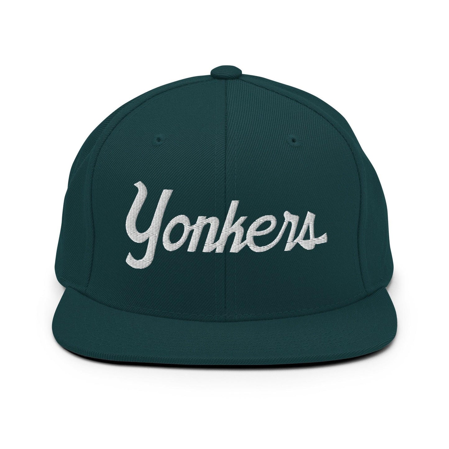 Yonkers Script Snapback Hat Spruce