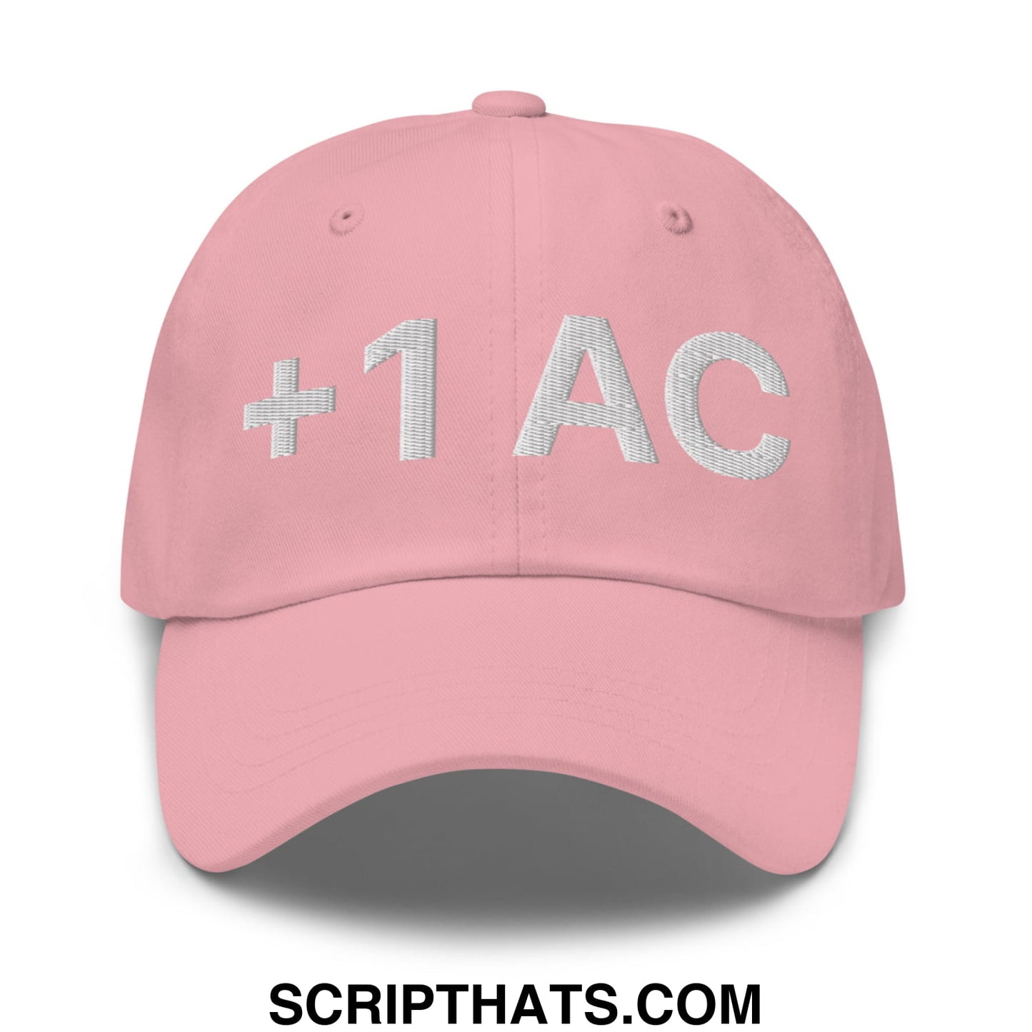 +1 AC Armor Class RPG Role Playing Game Embroidered Unstructured Dad Hat Pink