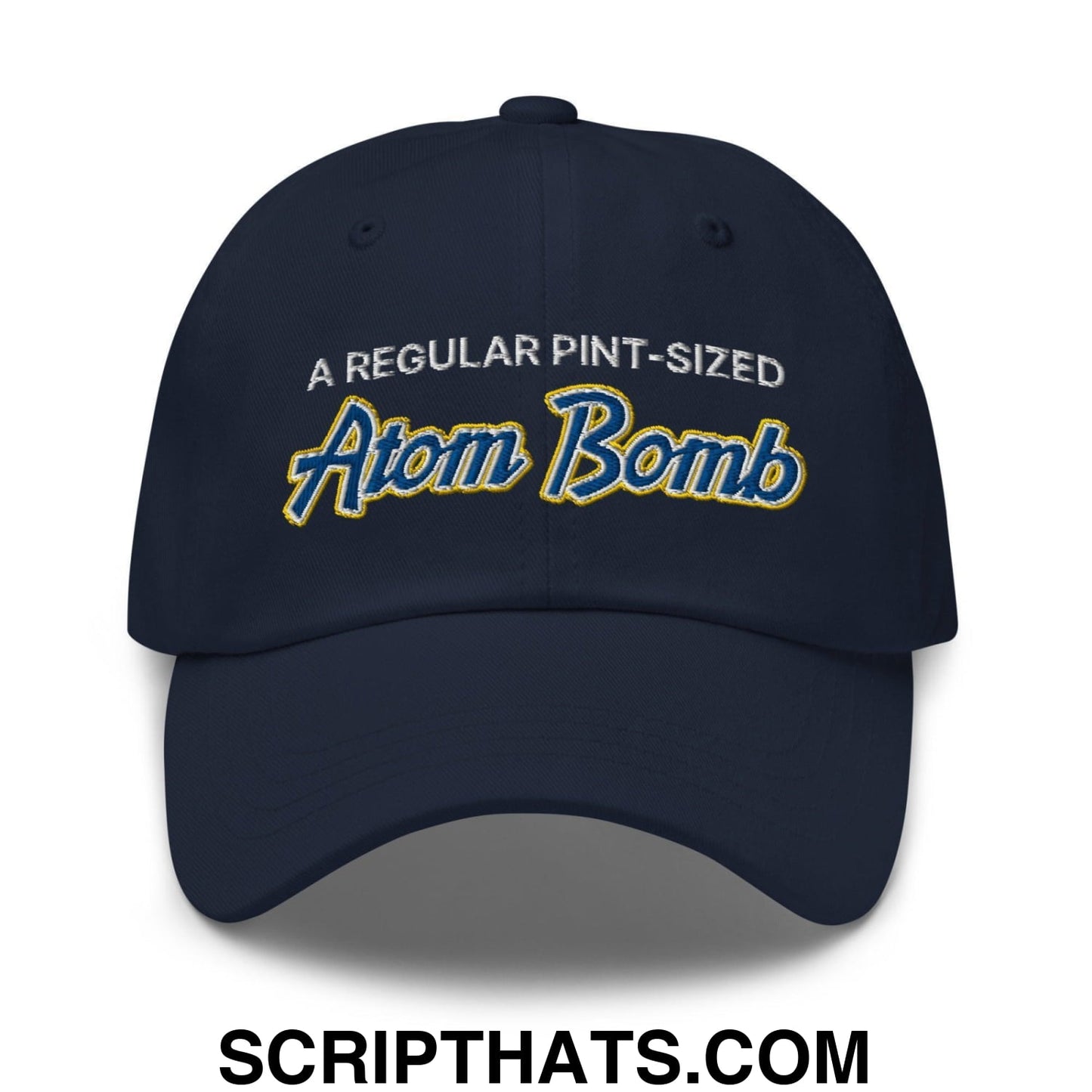 A Regular Pint-Sized Atom Bomb Script Dad Hat Navy