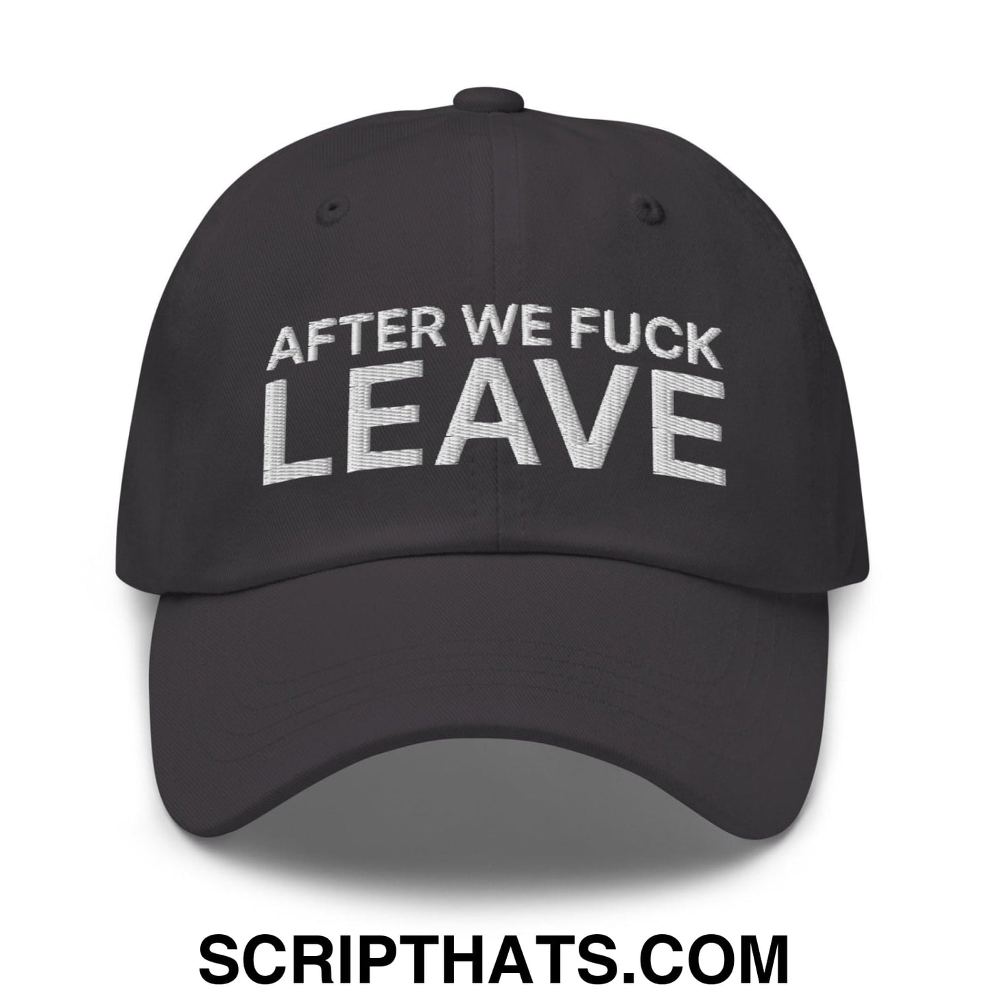 After We Fuck Leave Dad Hat Dark Grey