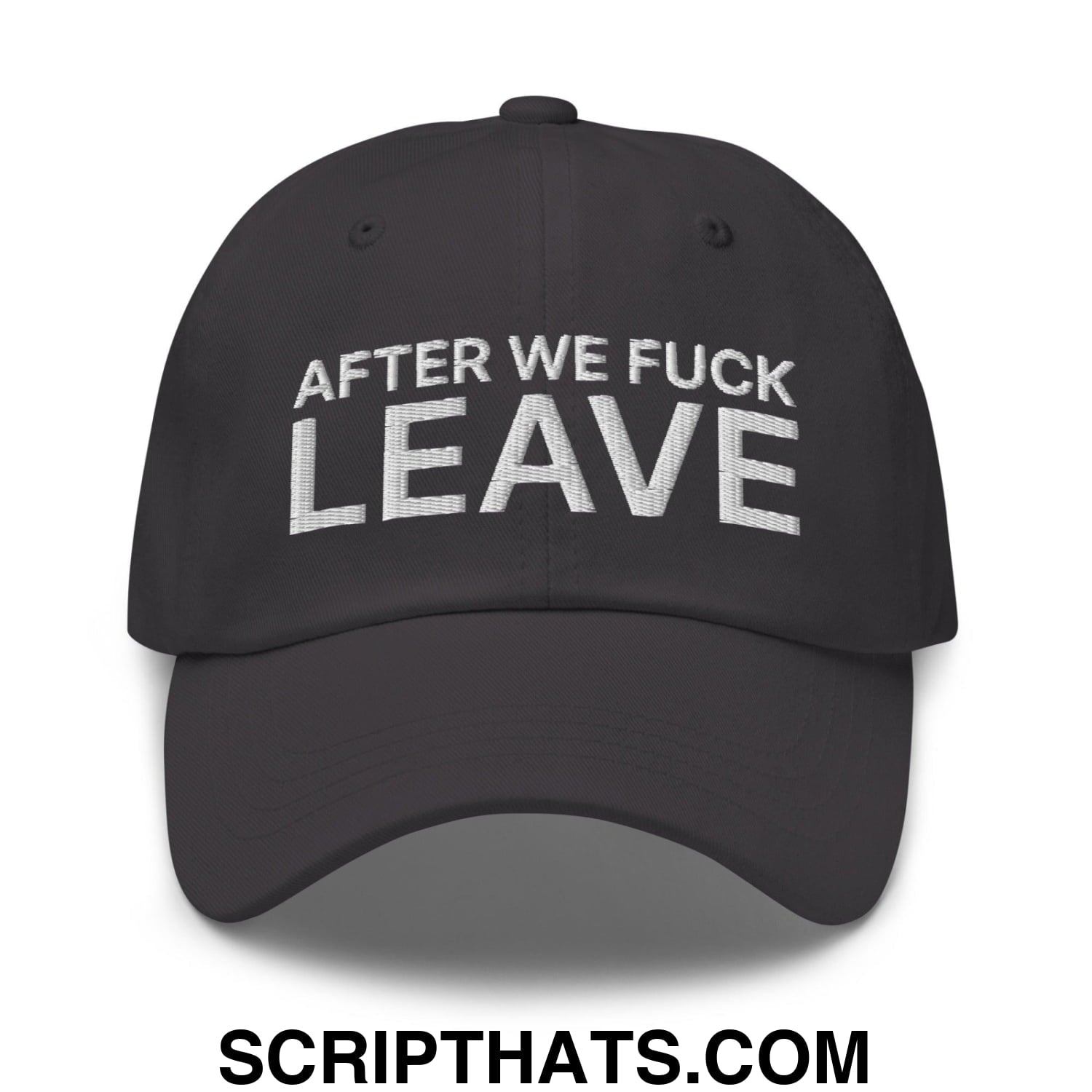 After We Fuck Leave Dad Hat Dark Grey