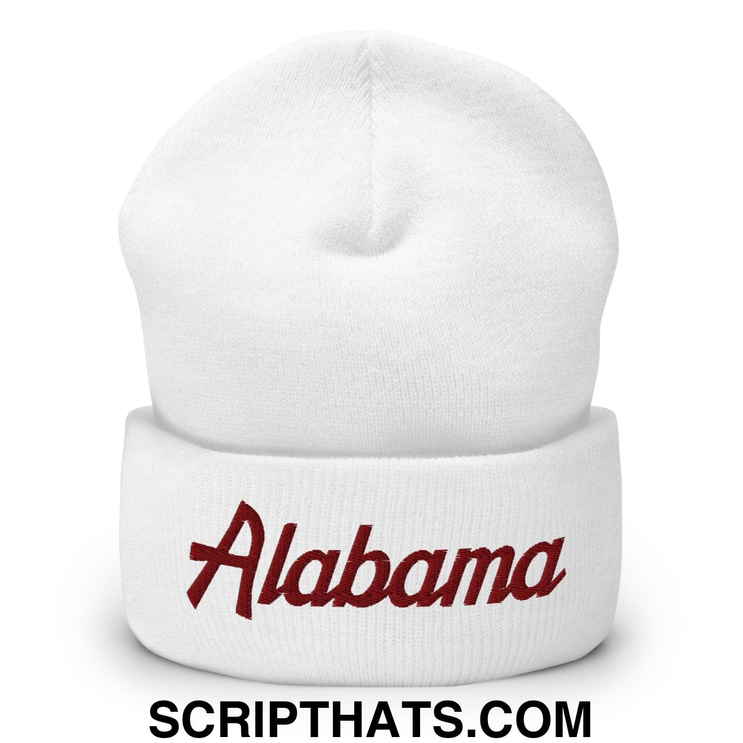 Alabama Crimson Embroidered Knit Cuffed Beanie Default Title